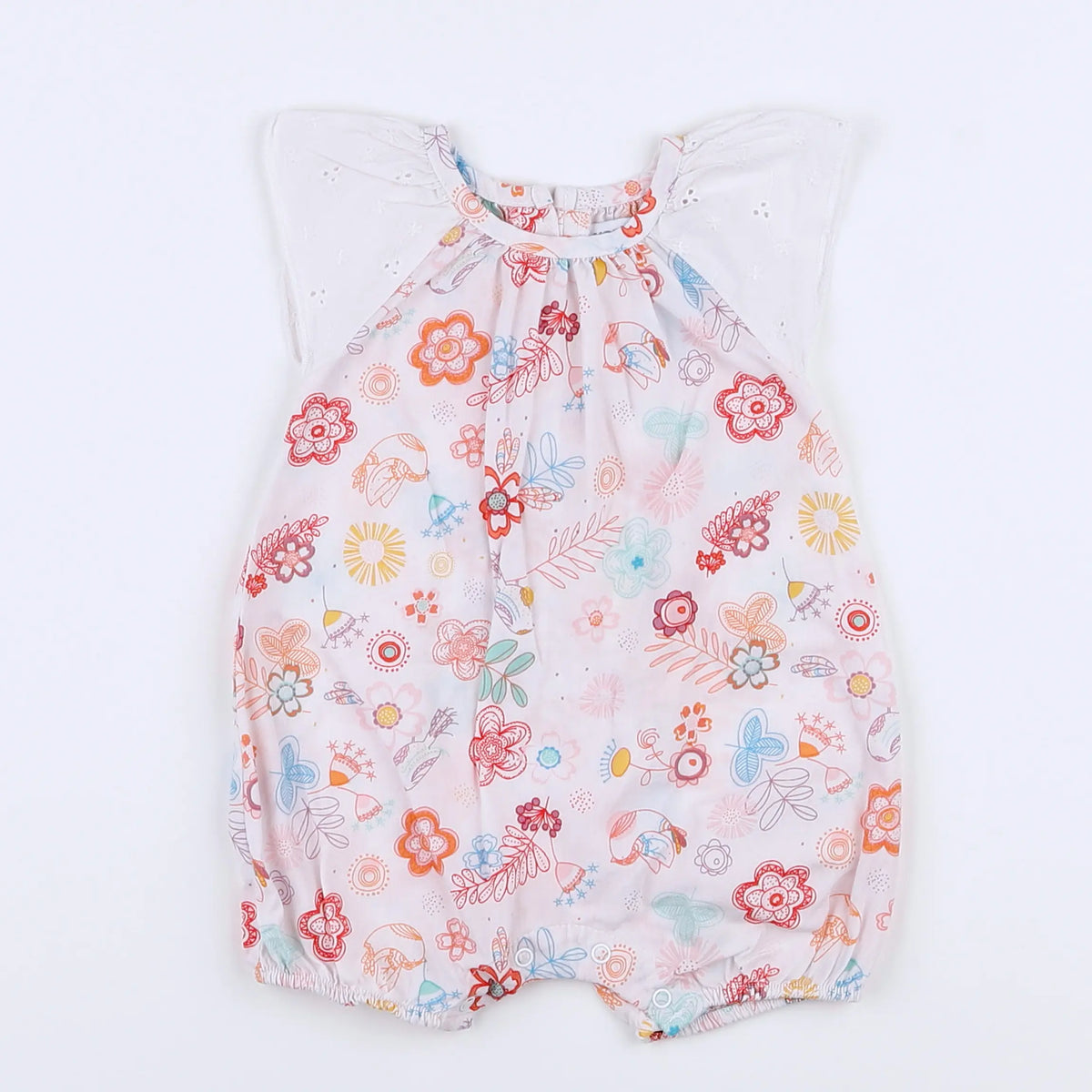 Vertbaudet - combinaison multicolore - 3 mois