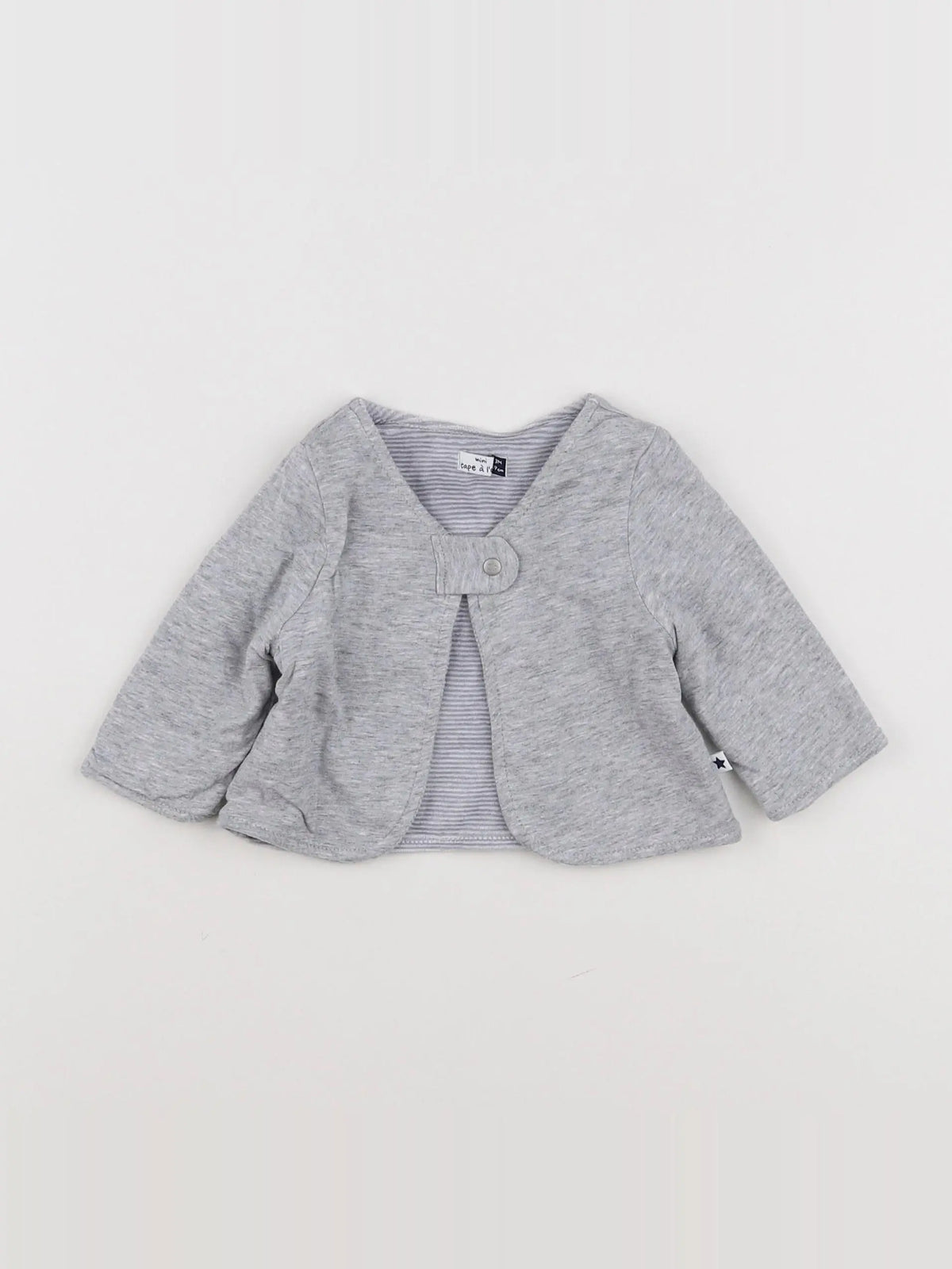 Tape à l'oeil - sweat gris - 3 mois