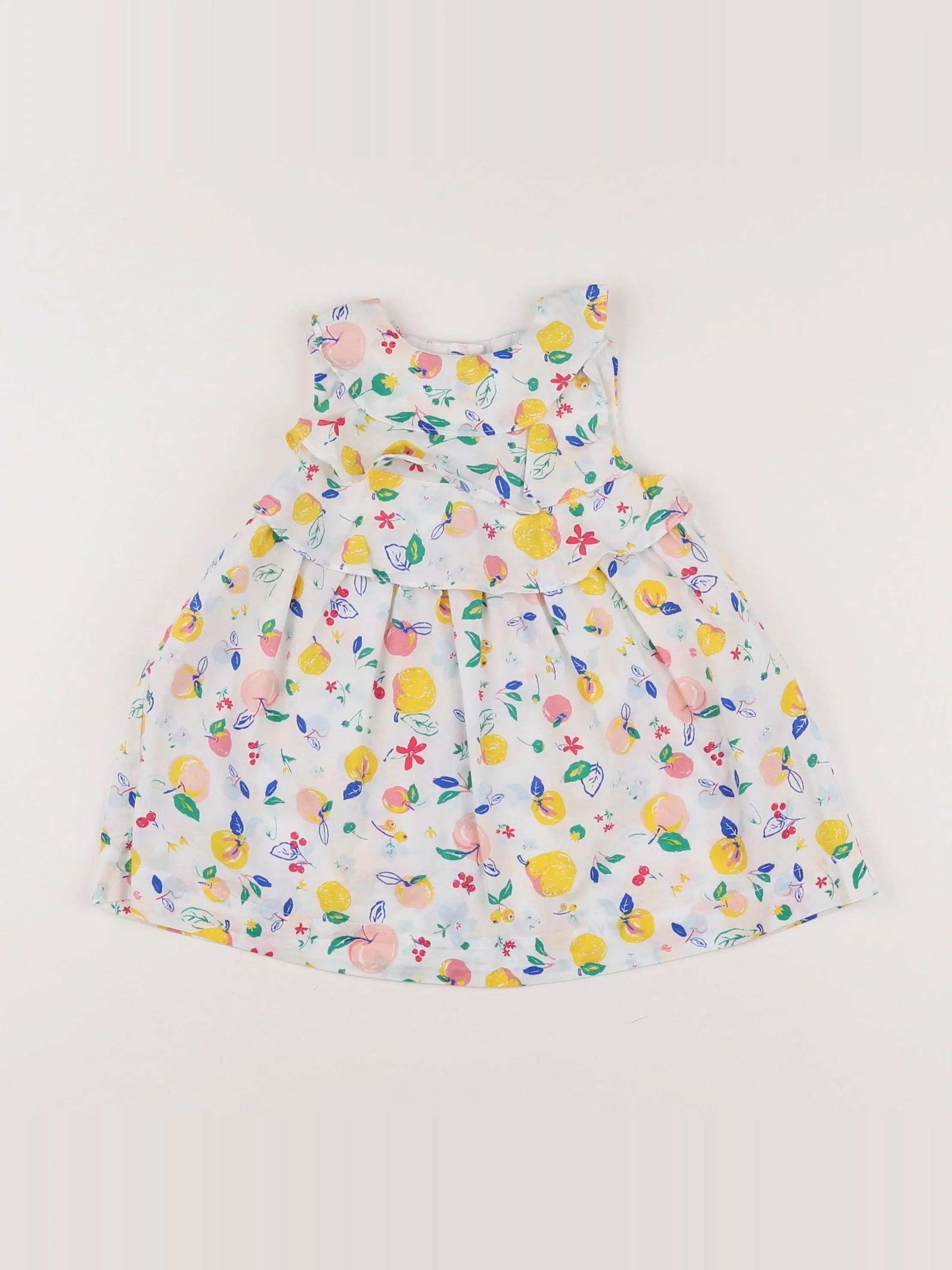Petit Bateau - robe multicolore - 6 mois