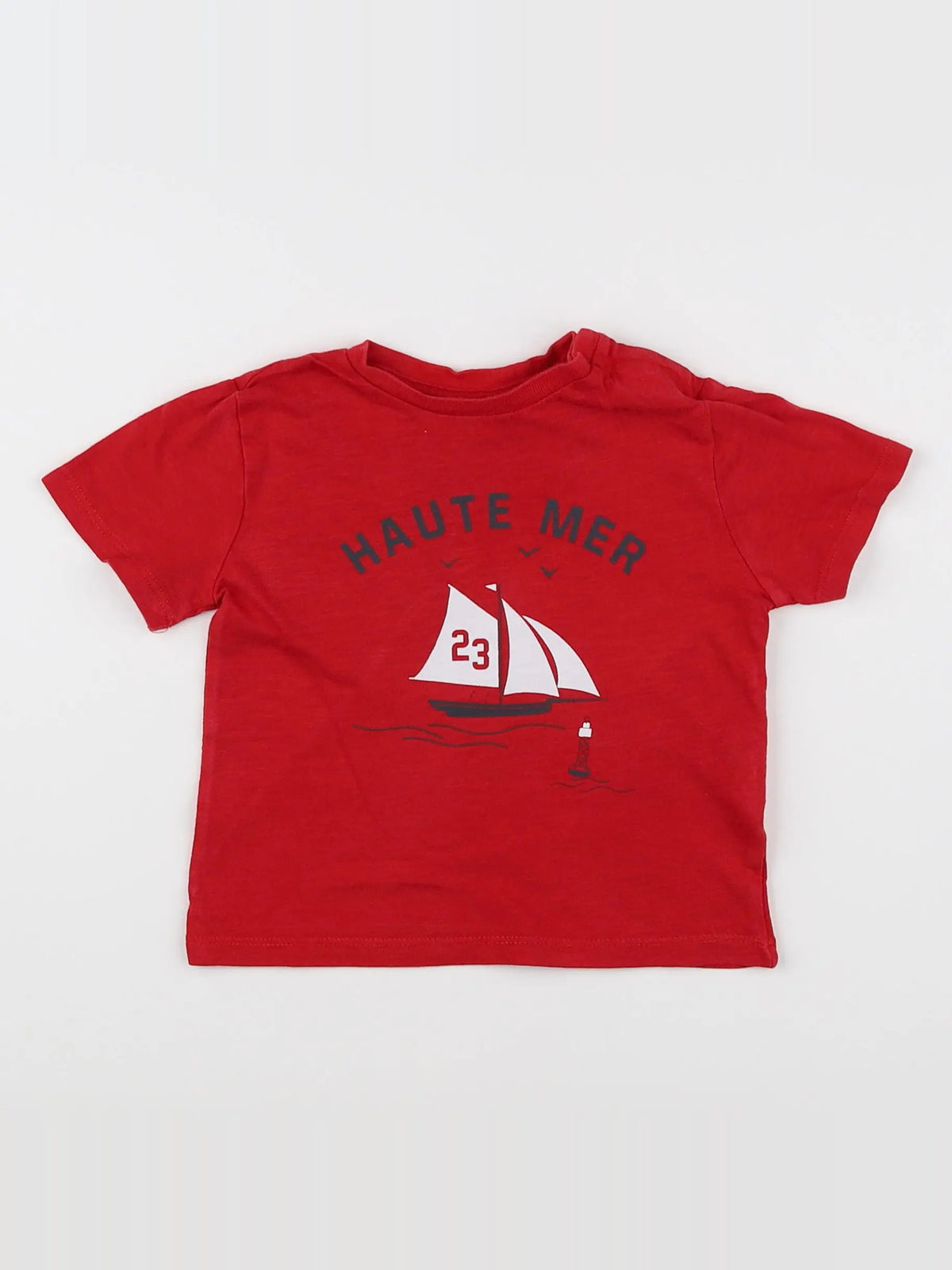 Boutchou - tee-shirt rouge - 12 mois