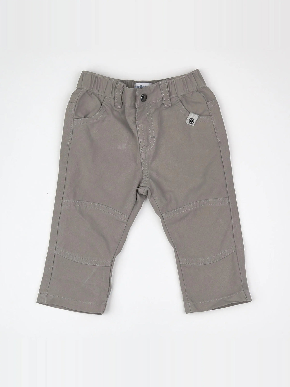 Vertbaudet - pantalon marron - 12 mois