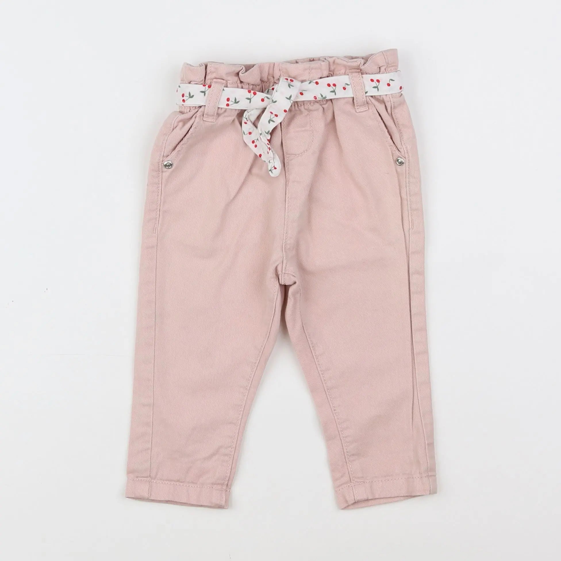 Vertbaudet - pantalon rose - 9 mois