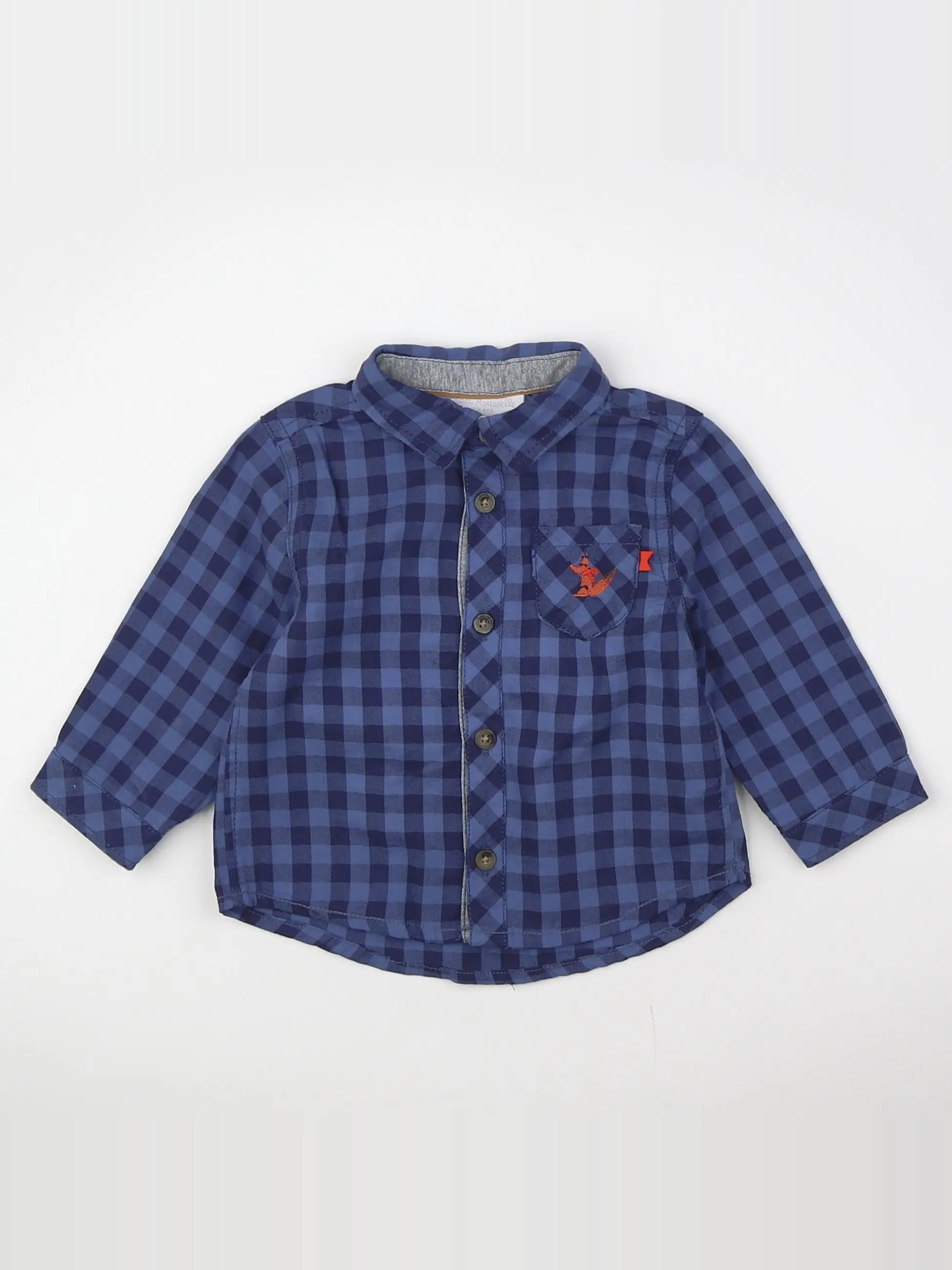 Cadet Rousselle - chemise bleu - 6 mois