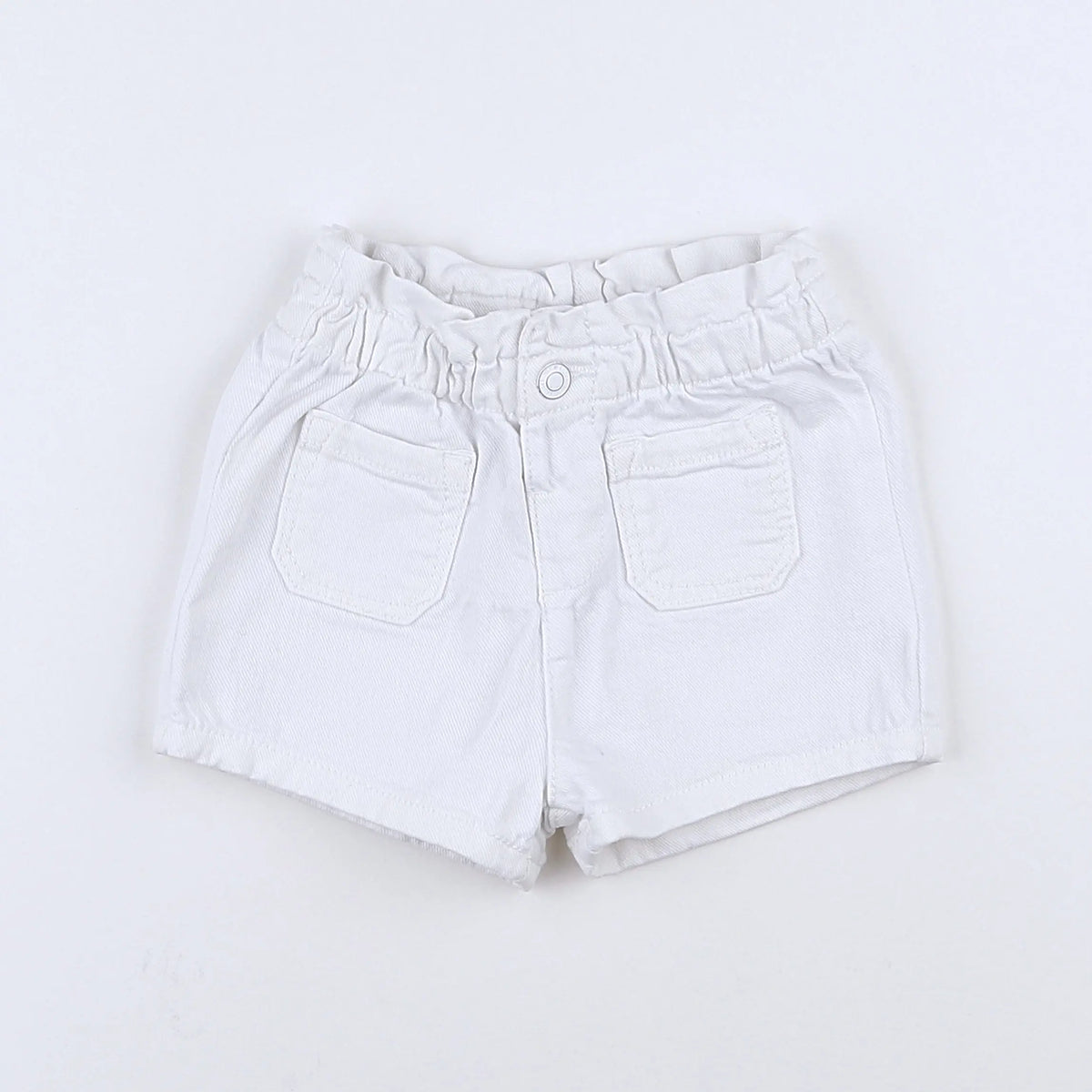 Vertbaudet - short blanc - 9 mois