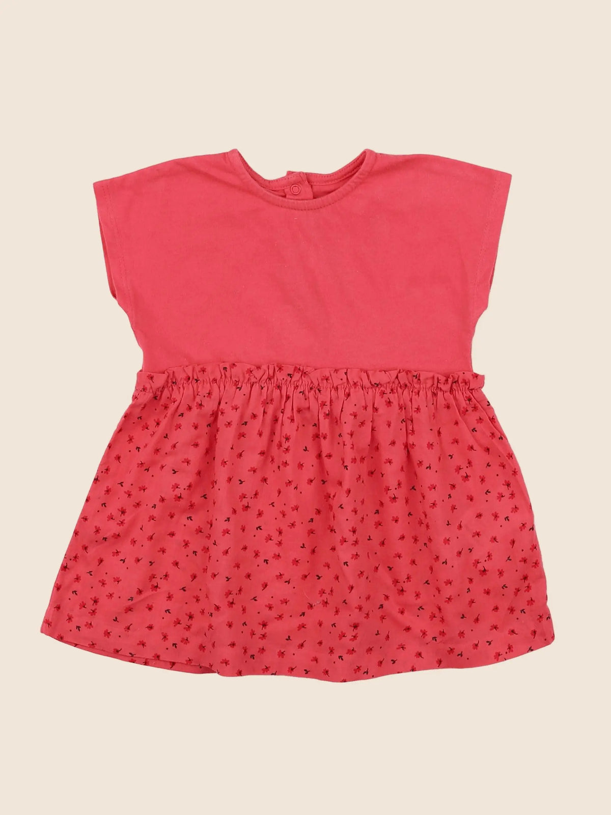 Vertbaudet - robe rose - 12 mois