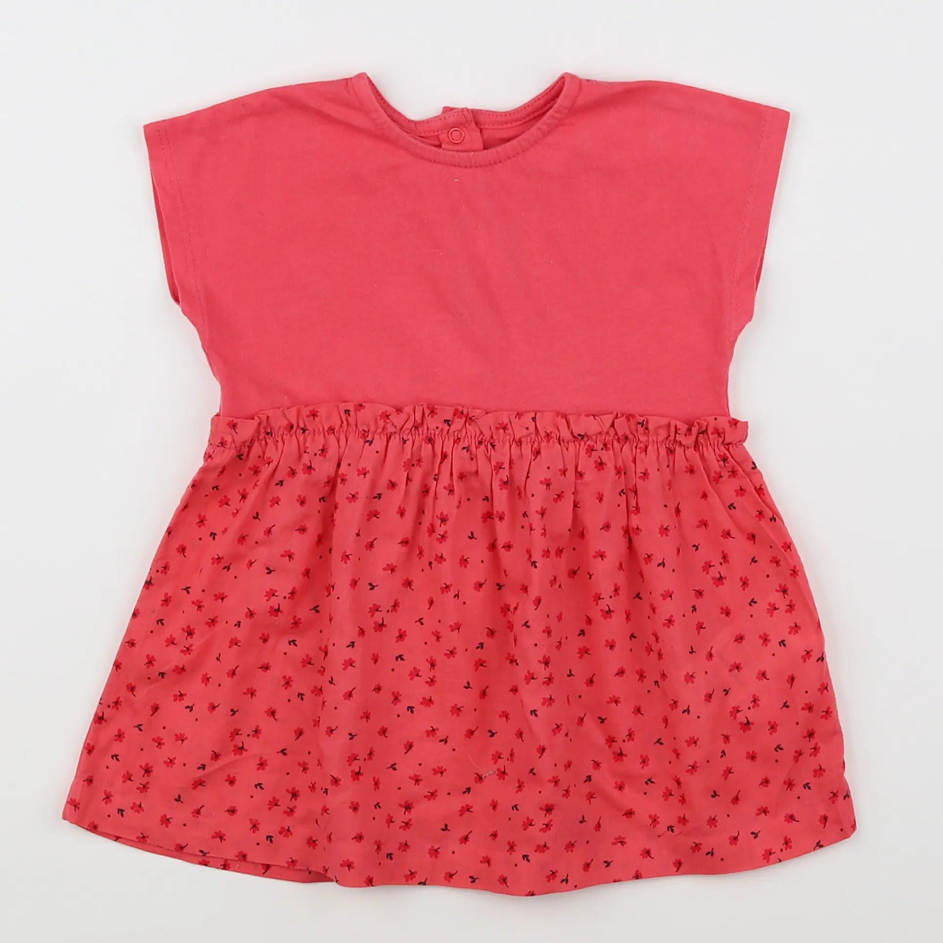 Vertbaudet - robe rose - 12 mois