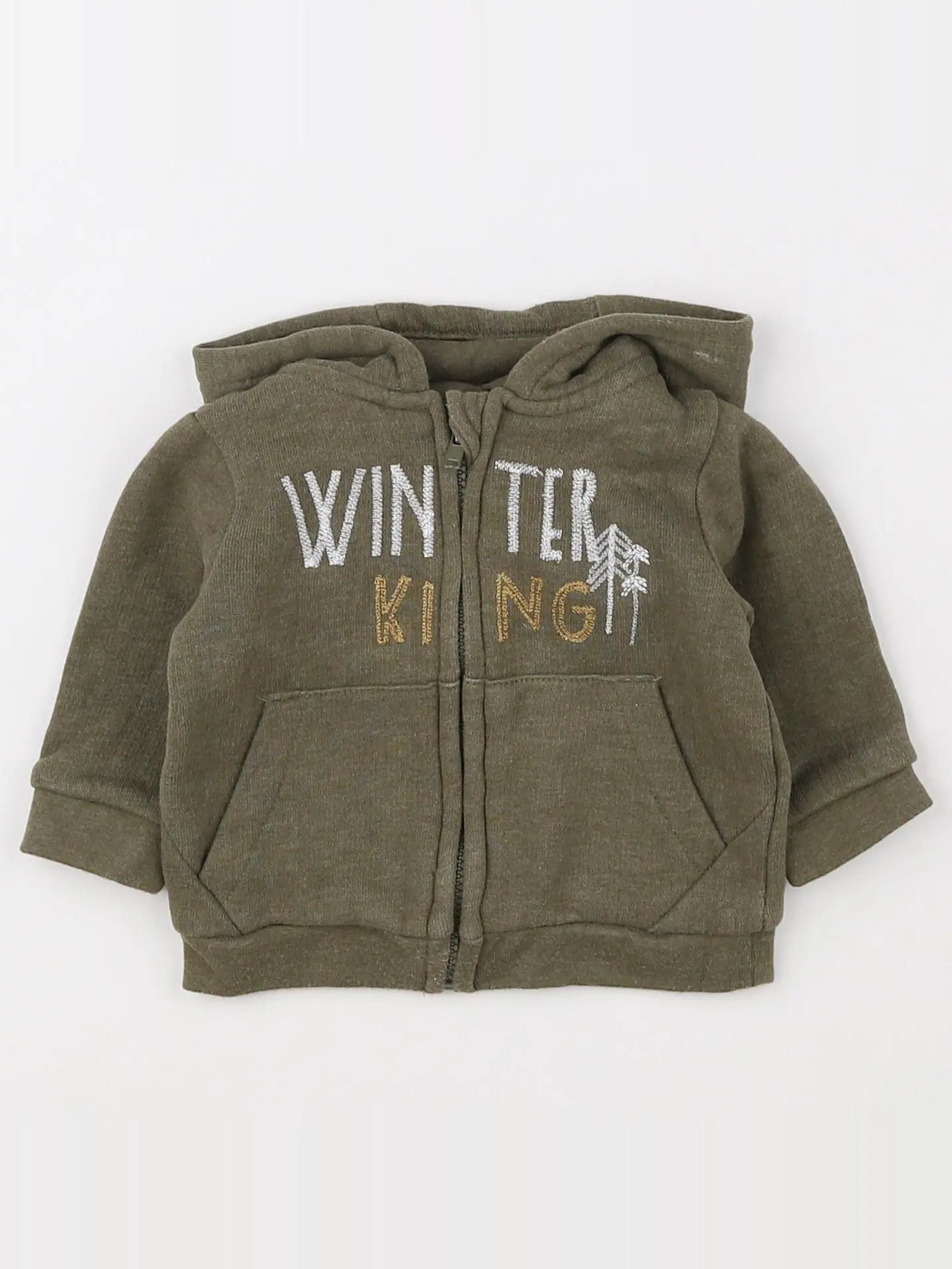 Vertbaudet - sweat vert - 3 mois