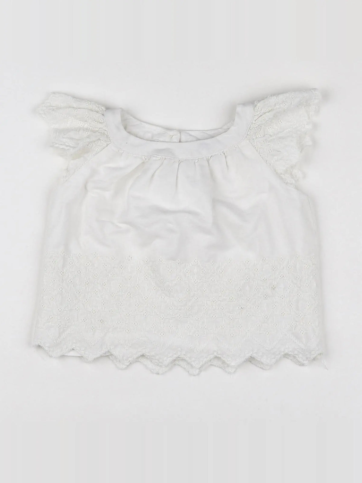 GAP - blouse blanc - 12/18 mois