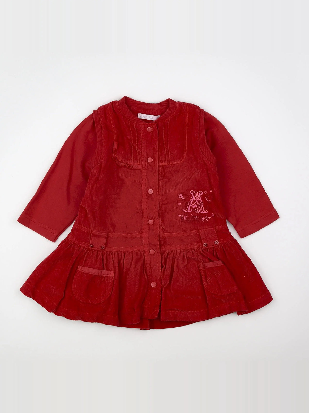 Absorba - robe rouge - 18 mois