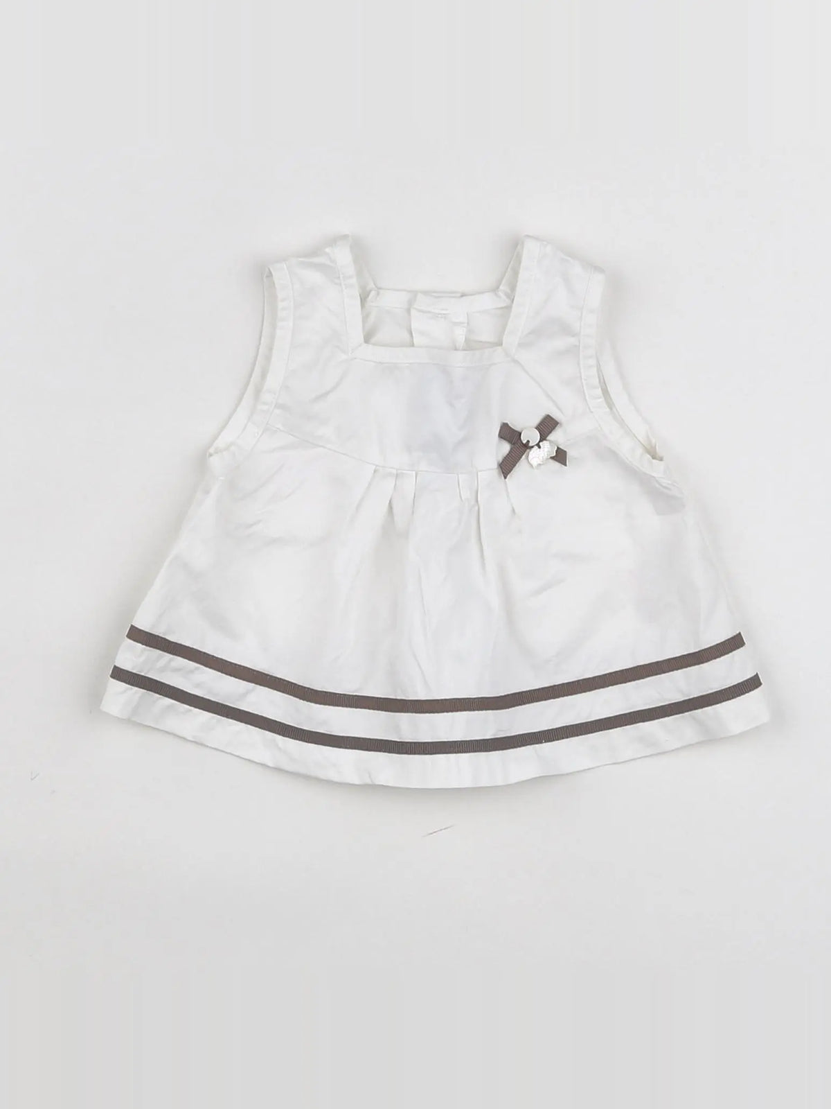 Tartine & Chocolat - blouse blanc, marron - 6 mois