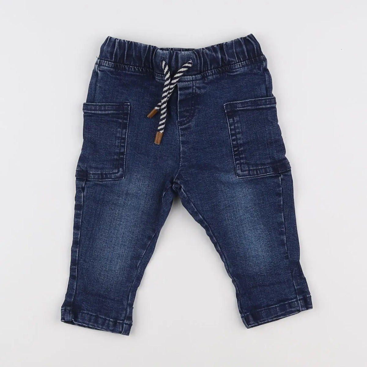 Vertbaudet - pantalon bleu - 9 mois