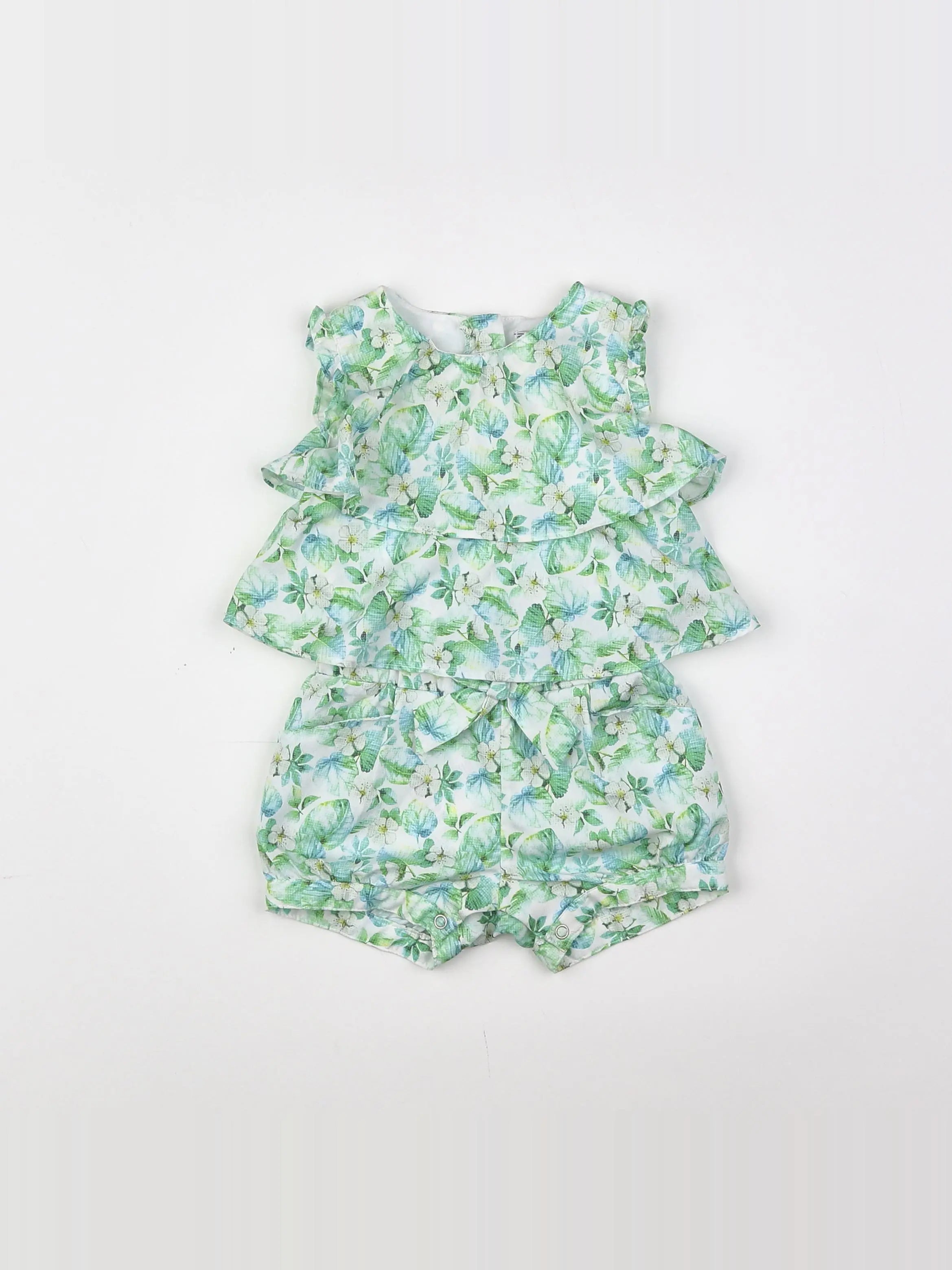 Mayoral - combinaison blanc, vert - 6 mois