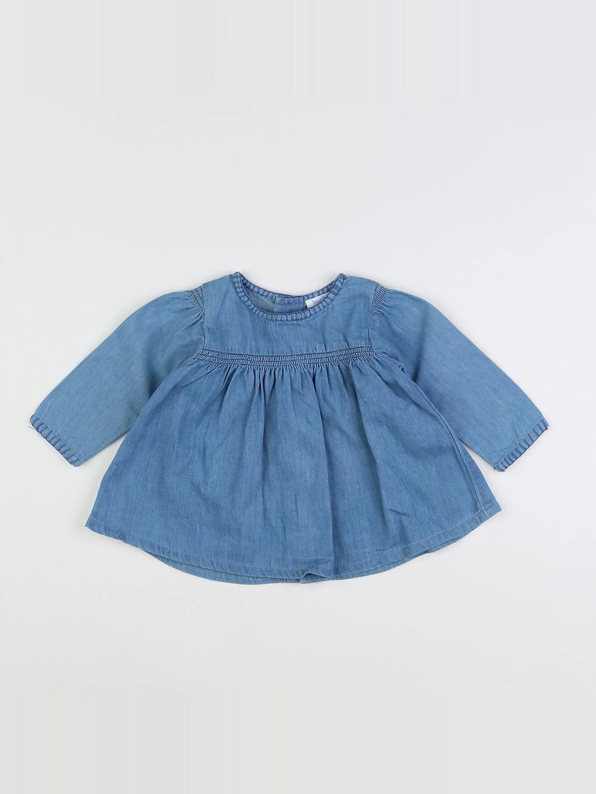 Boutchou - blouse bleu - 6 mois