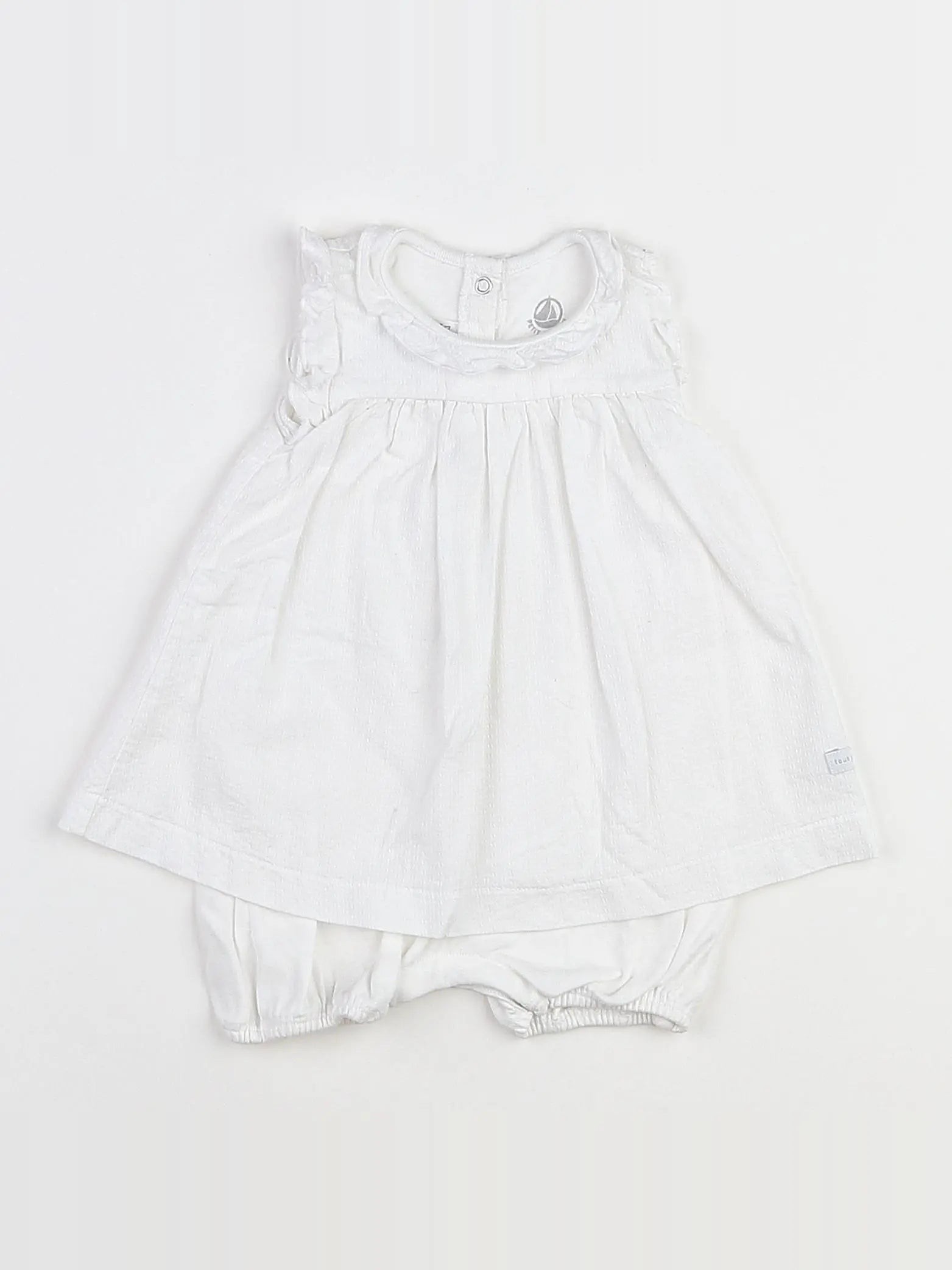 Petit Bateau - combinaison blanc - 3 mois