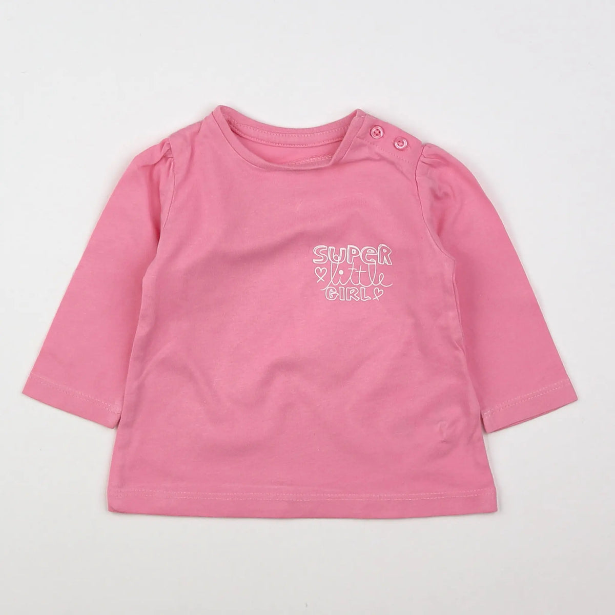 Vertbaudet - tee-shirt rose - 3 mois