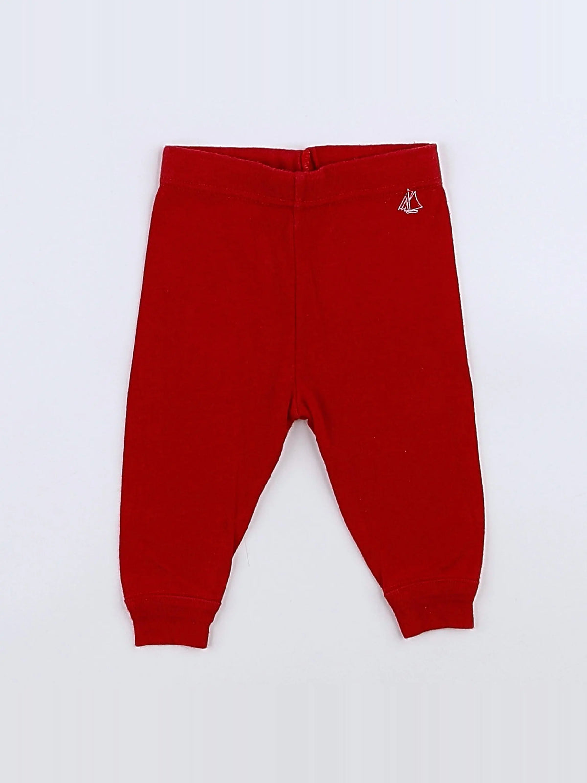 Petit Bateau - legging rouge - 3 mois