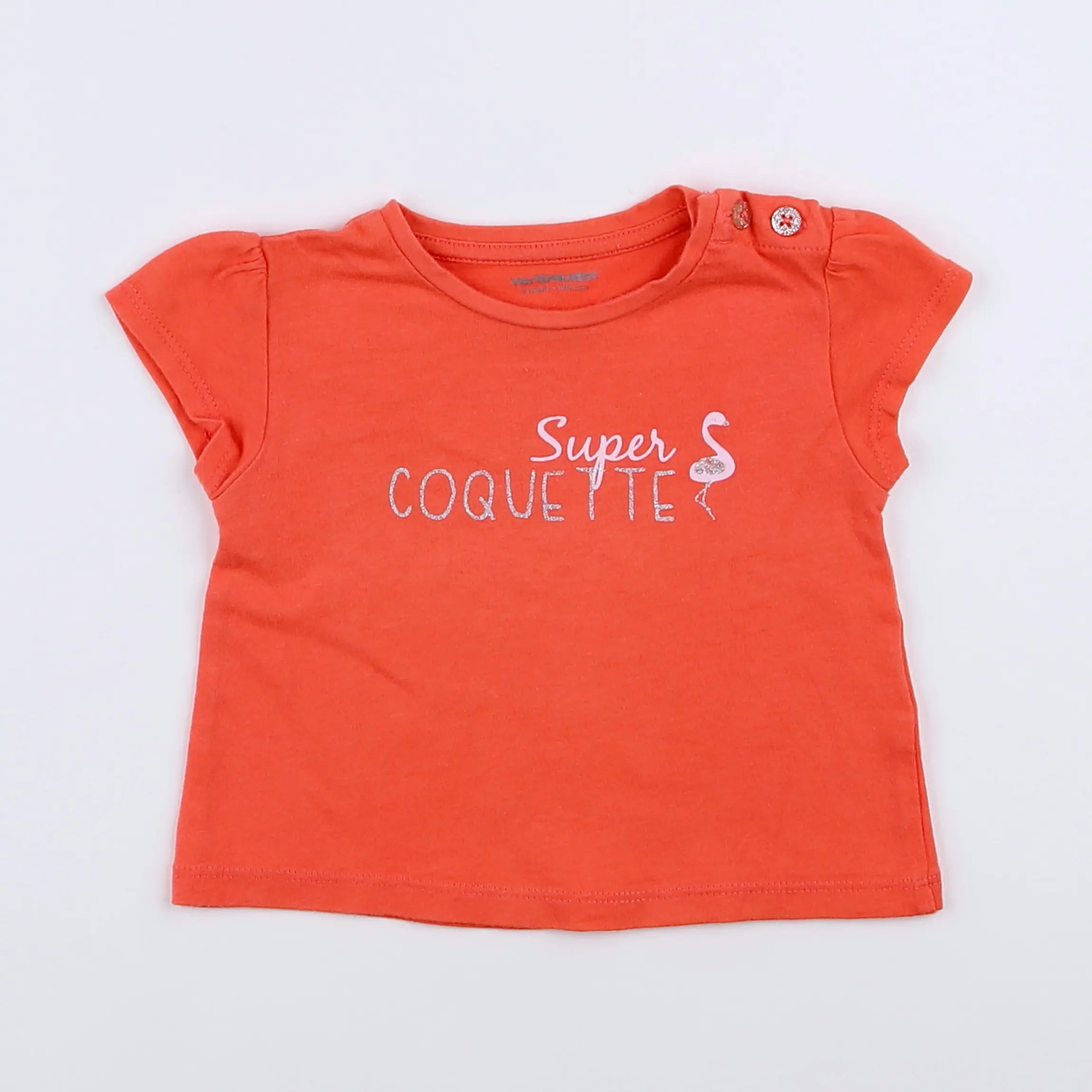 Vertbaudet - tee-shirt rose - 3 mois
