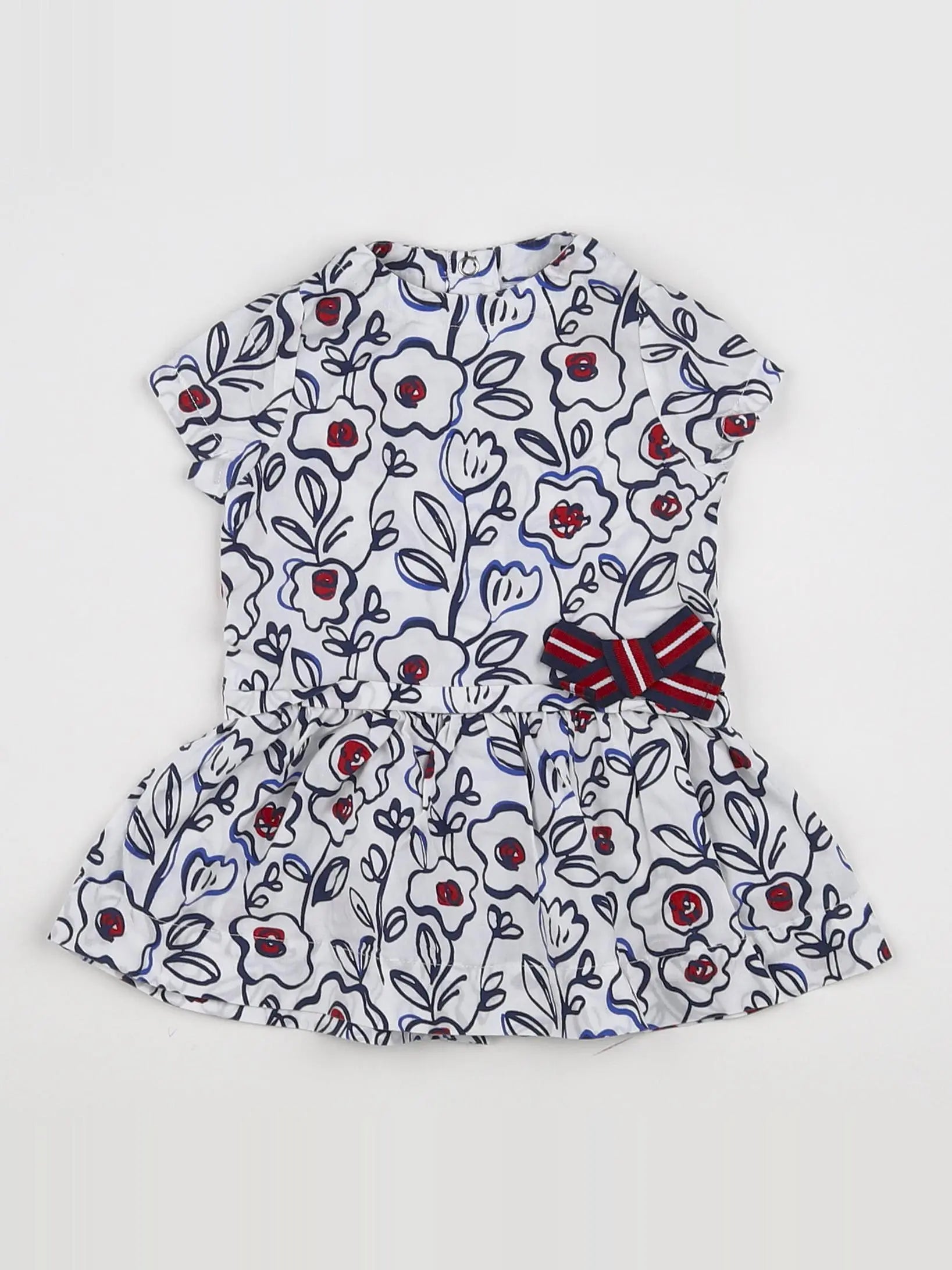 Petit Bateau - robe blanc - 3 mois