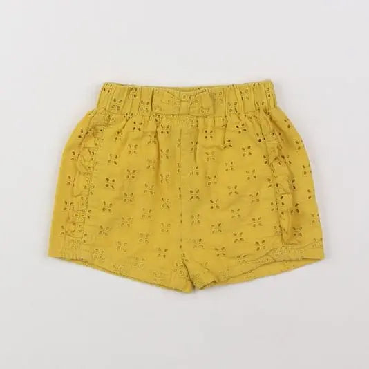 Vertbaudet - short jaune - 9 mois
