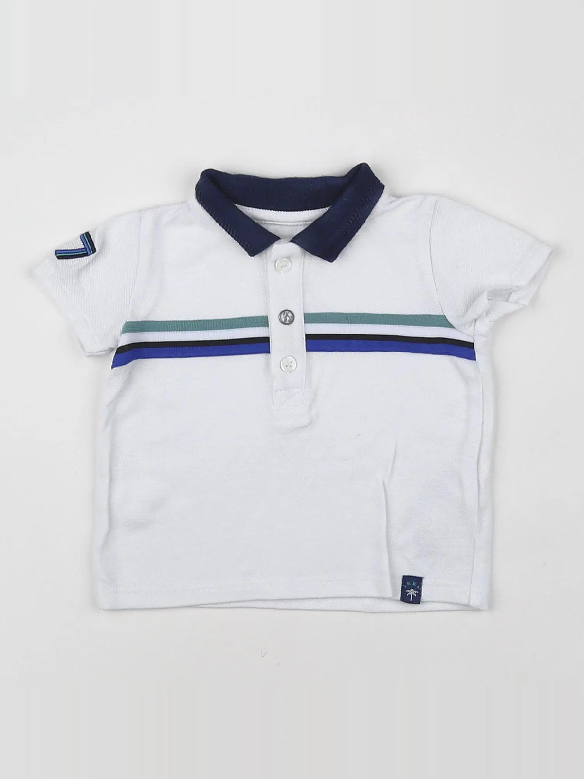IKKS - polo blanc - 6 mois
