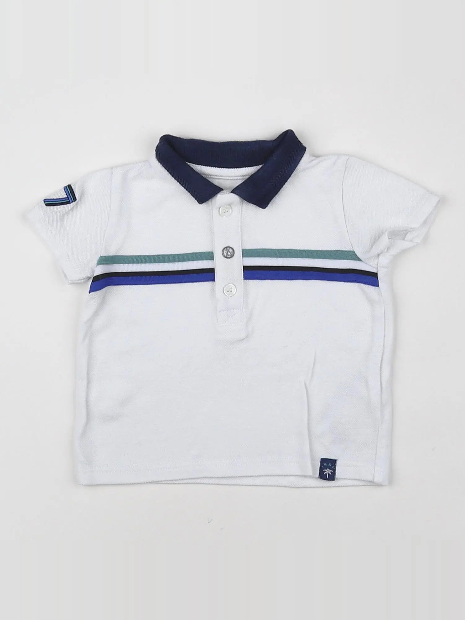 IKKS - polo blanc - 6 mois