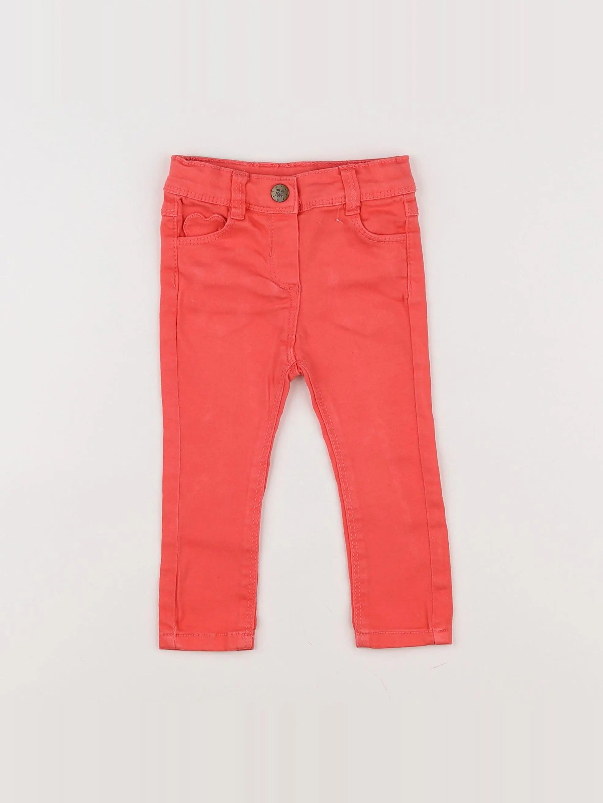 Tape à l'oeil - pantalon orange - 6 mois