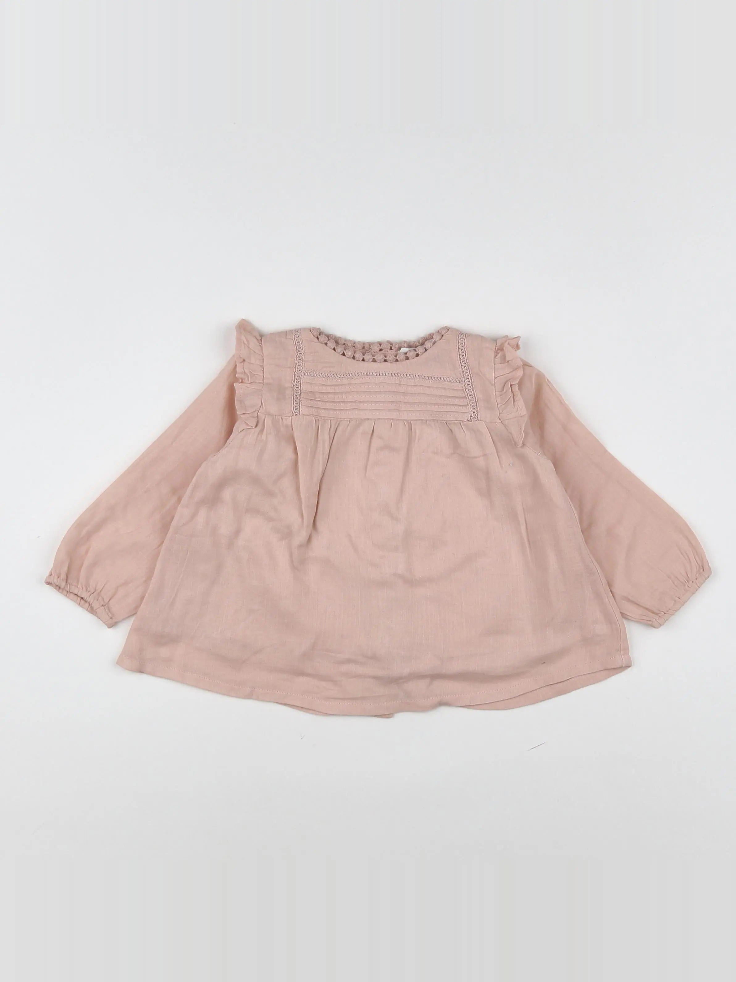 Boutchou - blouse rose - 6 mois