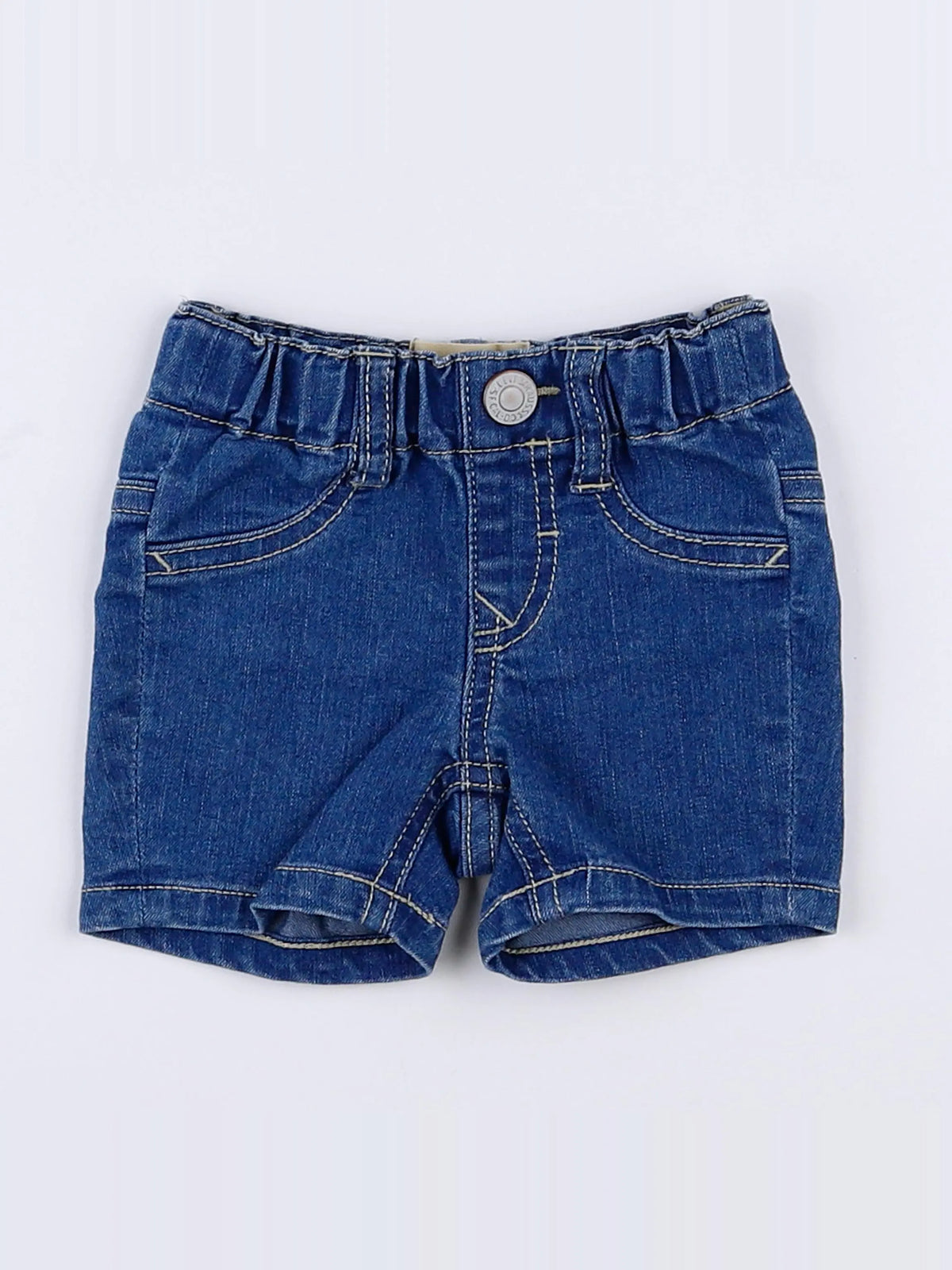 Levi's - short bleu - 3 mois