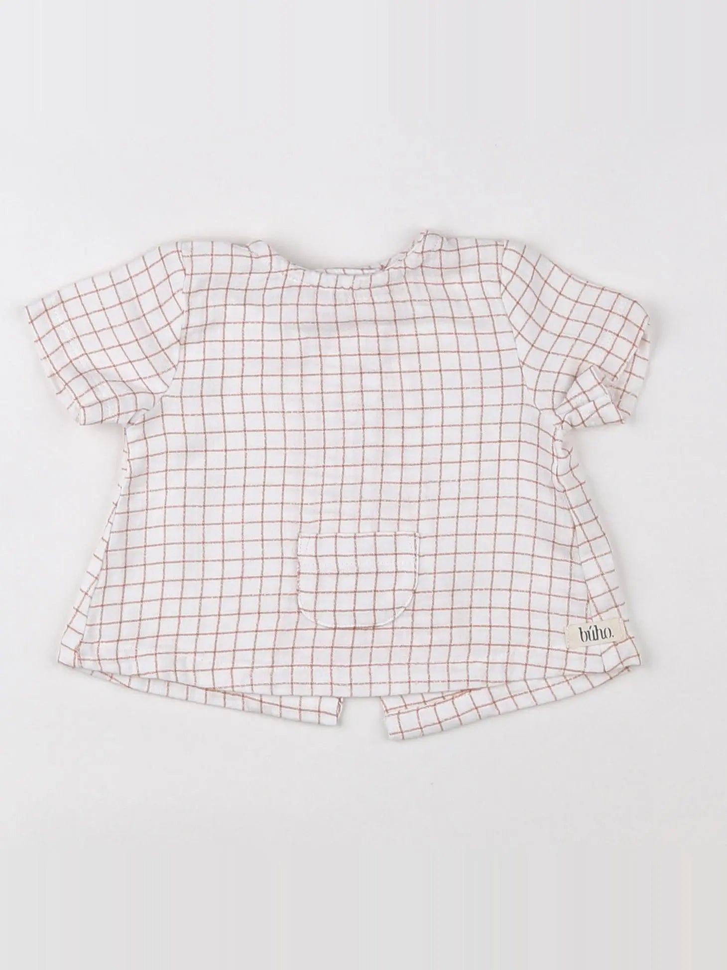 Buho - blouse blanc, orange - 1 mois