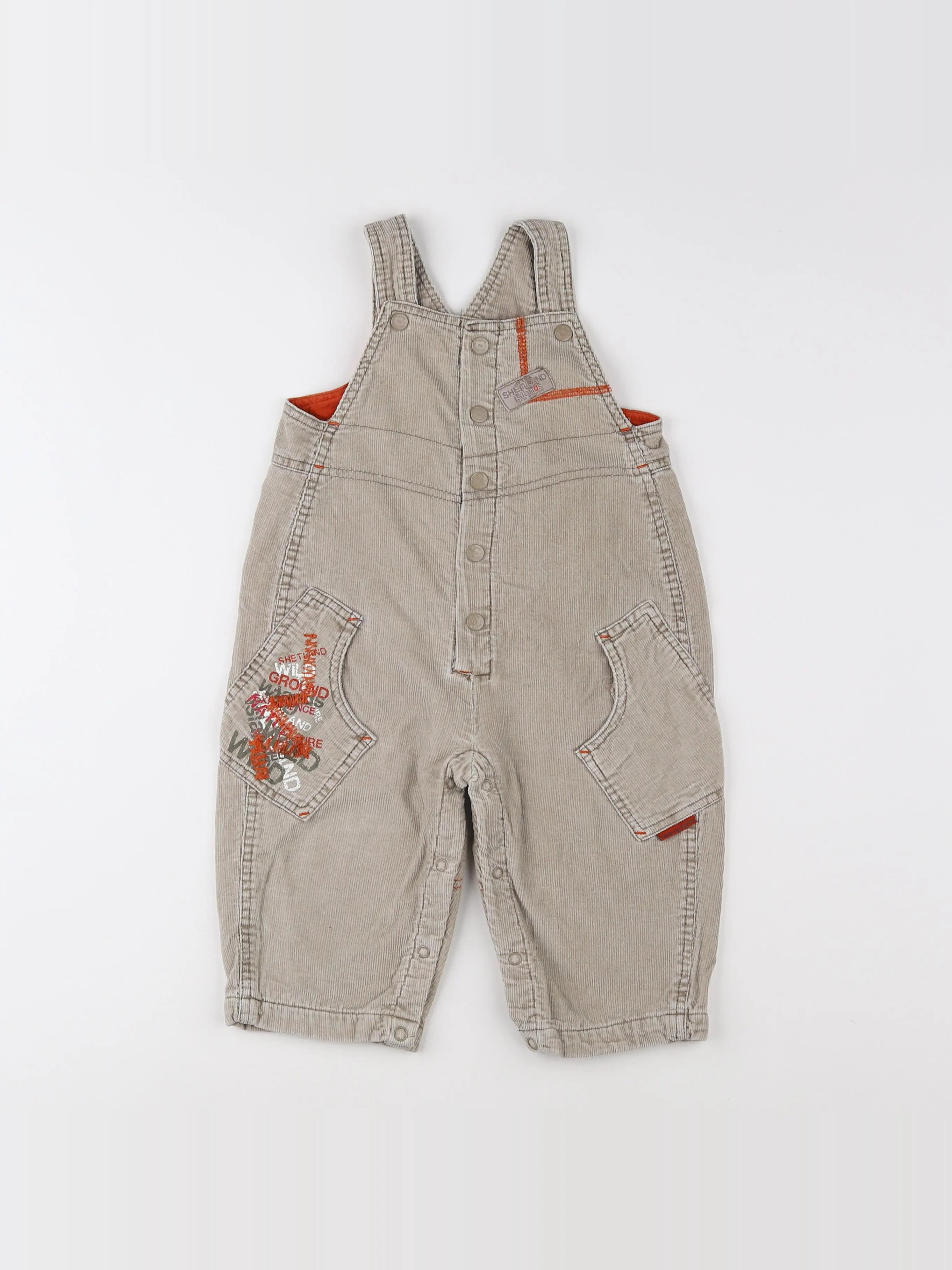 Terre de marins - salopette beige - 12 mois