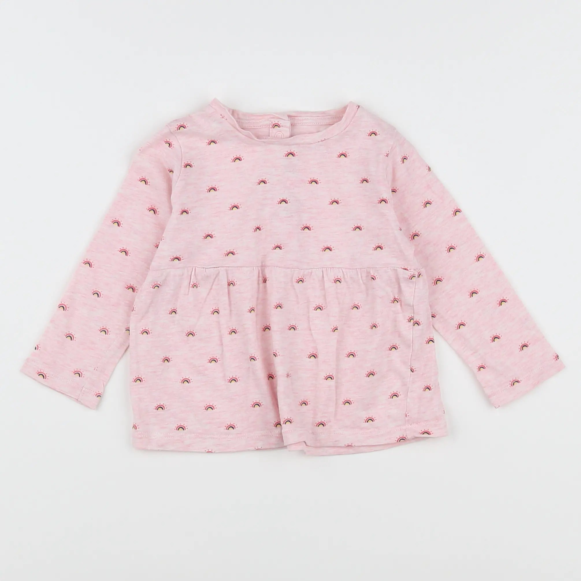 Vertbaudet - tee-shirt rose - 12 mois