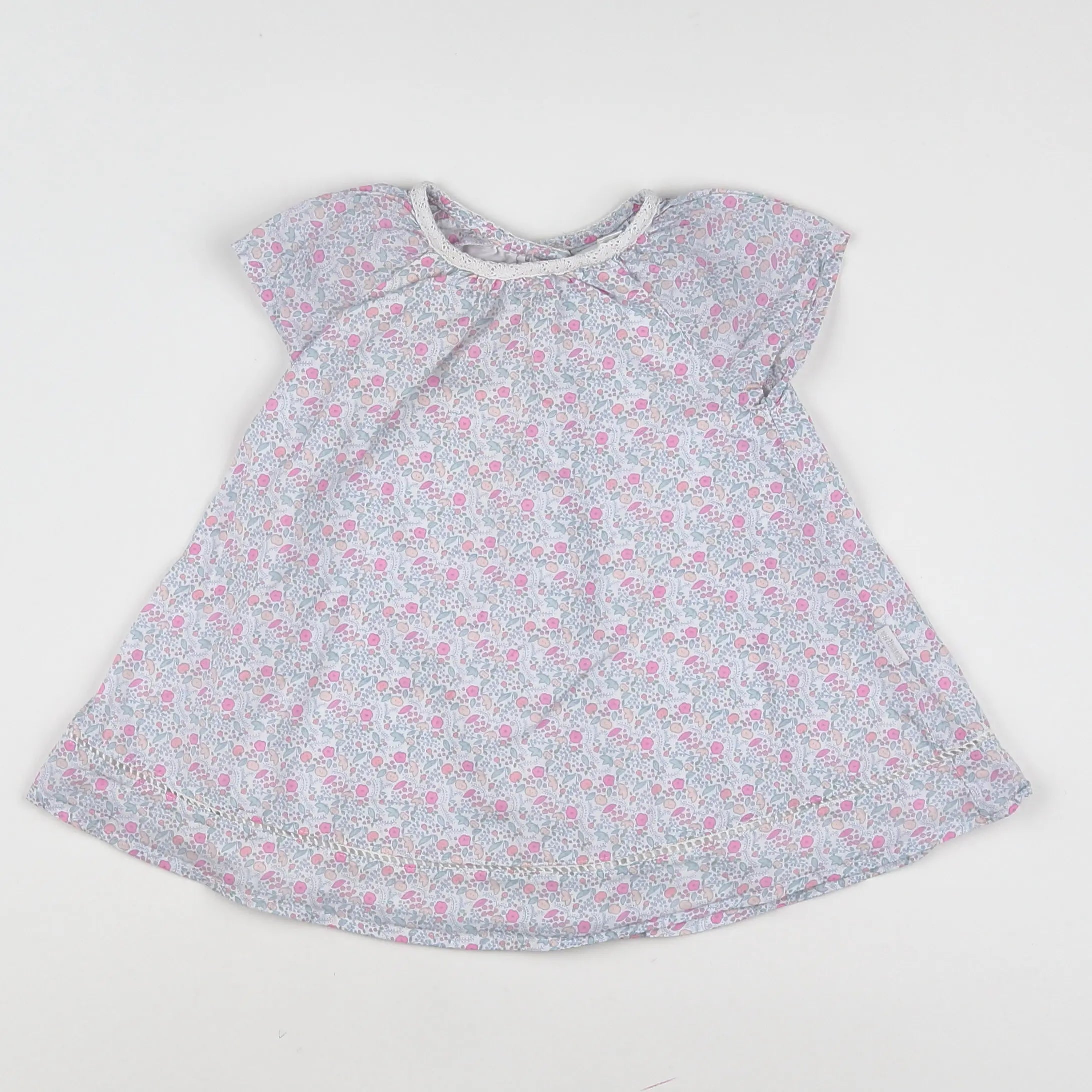Vertbaudet - robe multicolore - 6 mois