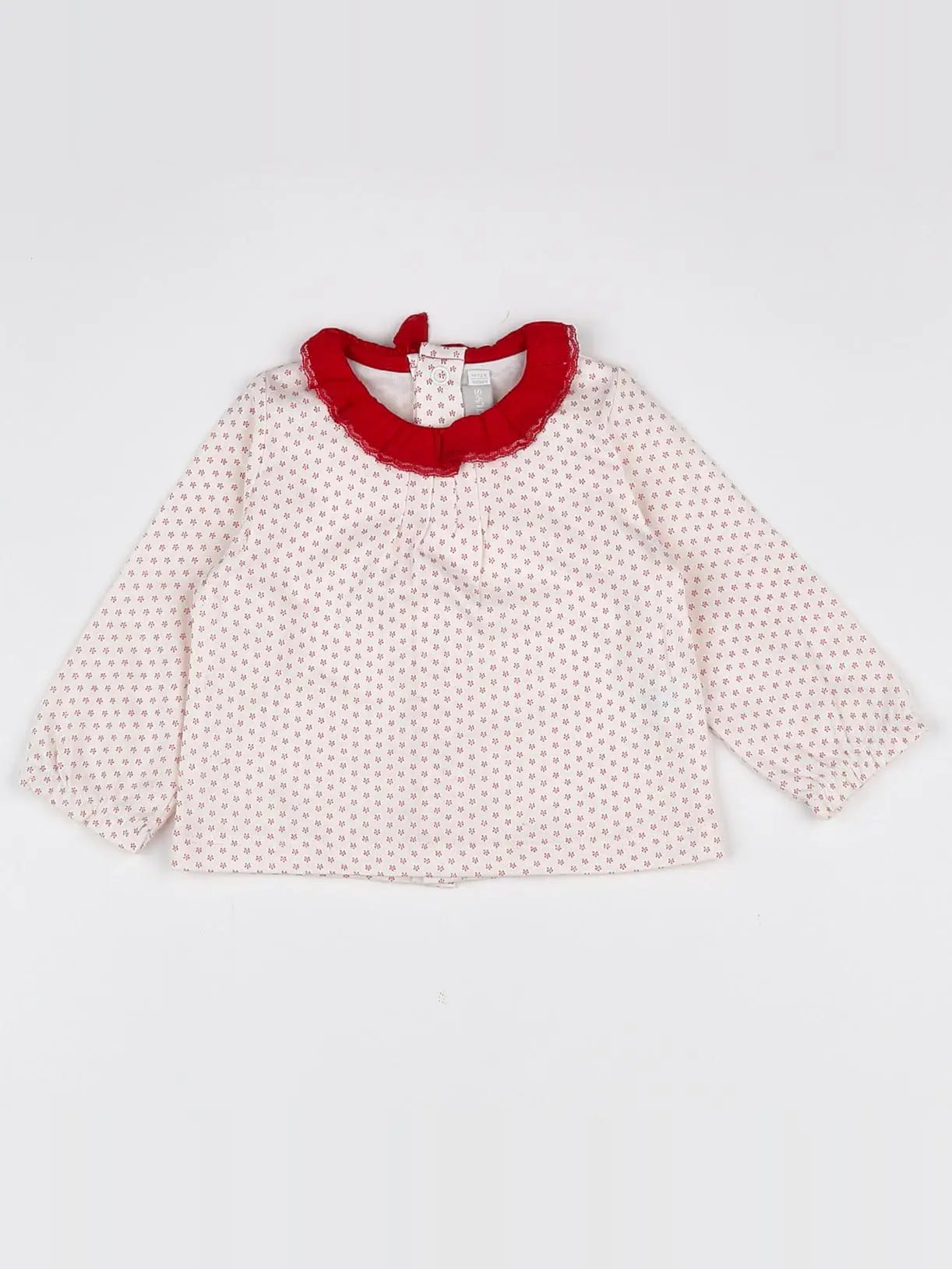 Natalys - blouse blanc, rouge - 6 mois