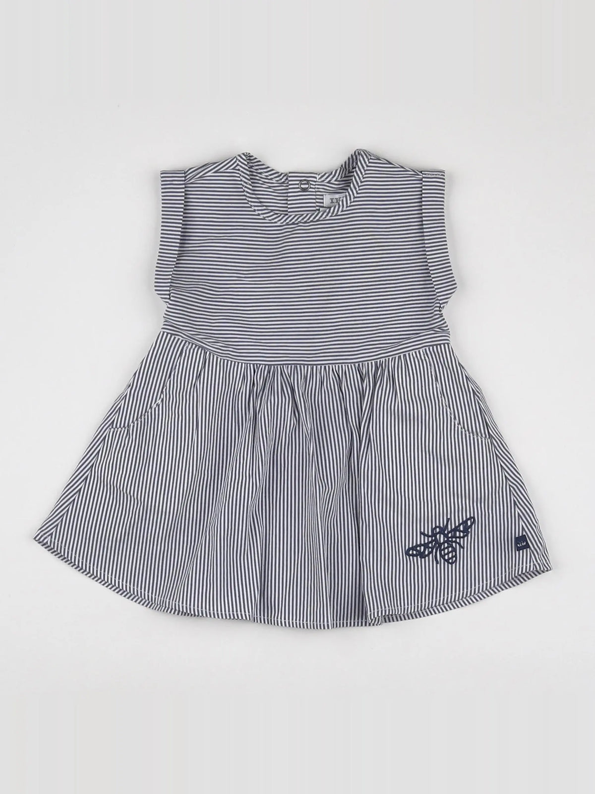 IKKS - robe bleu, blanc - 6 mois