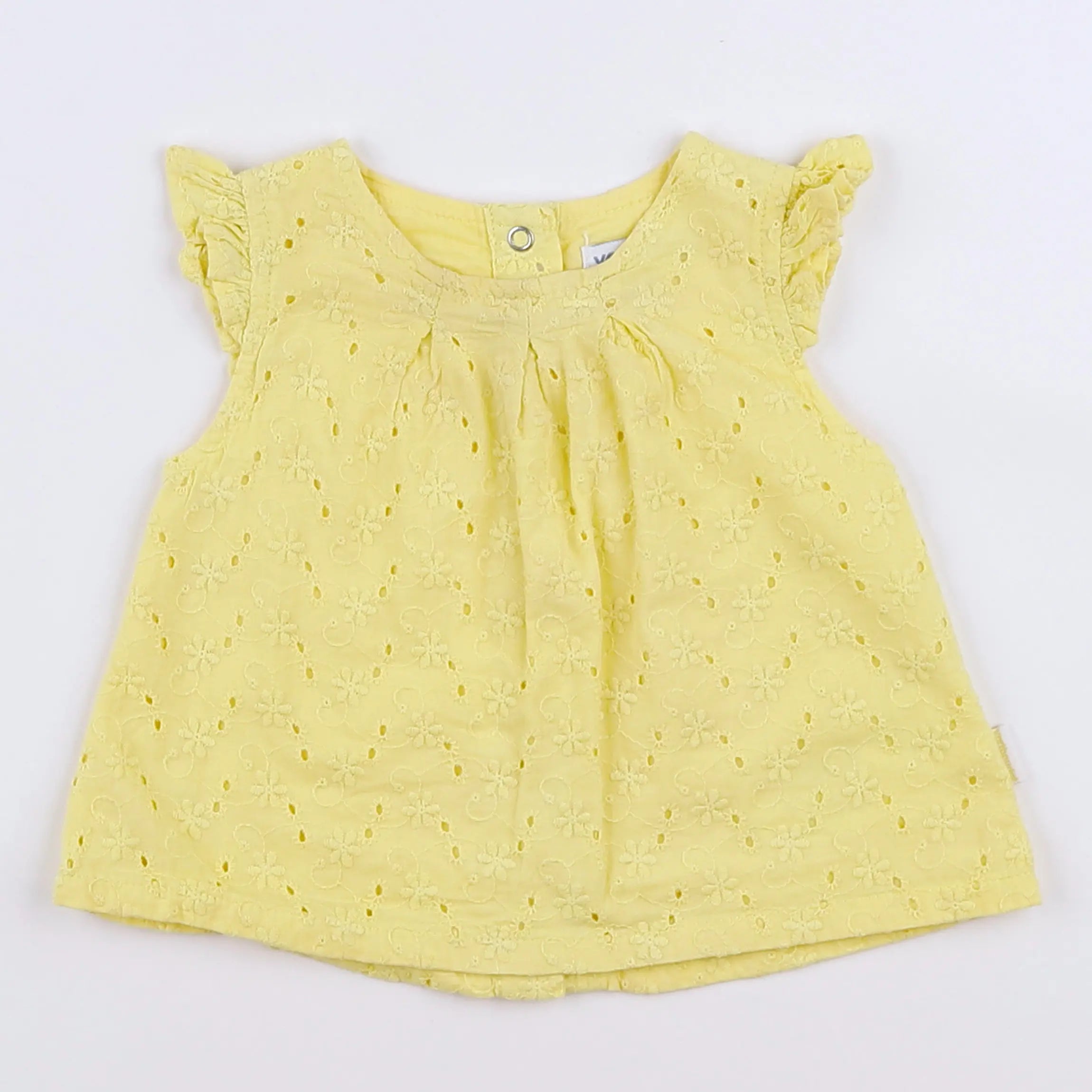 Vertbaudet - blouse jaune - 3 mois