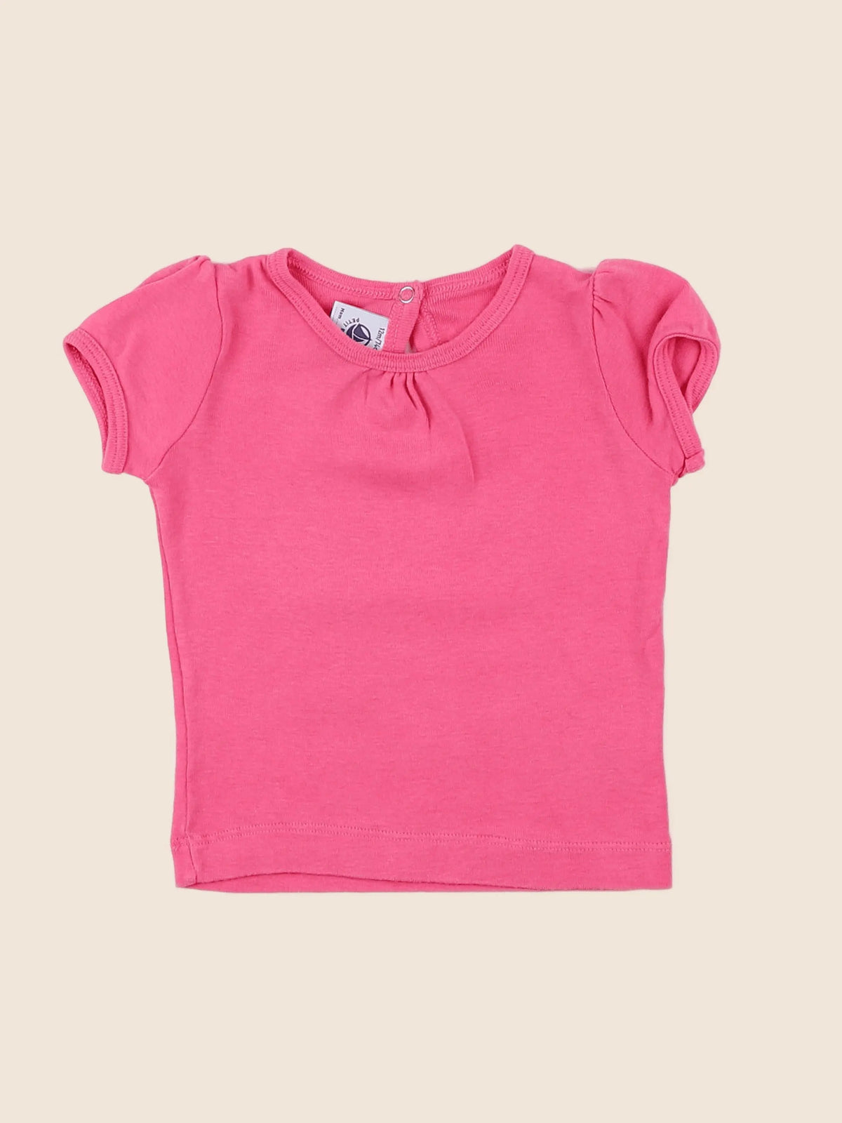 Petit Bateau - tee-shirt rose - 12 mois