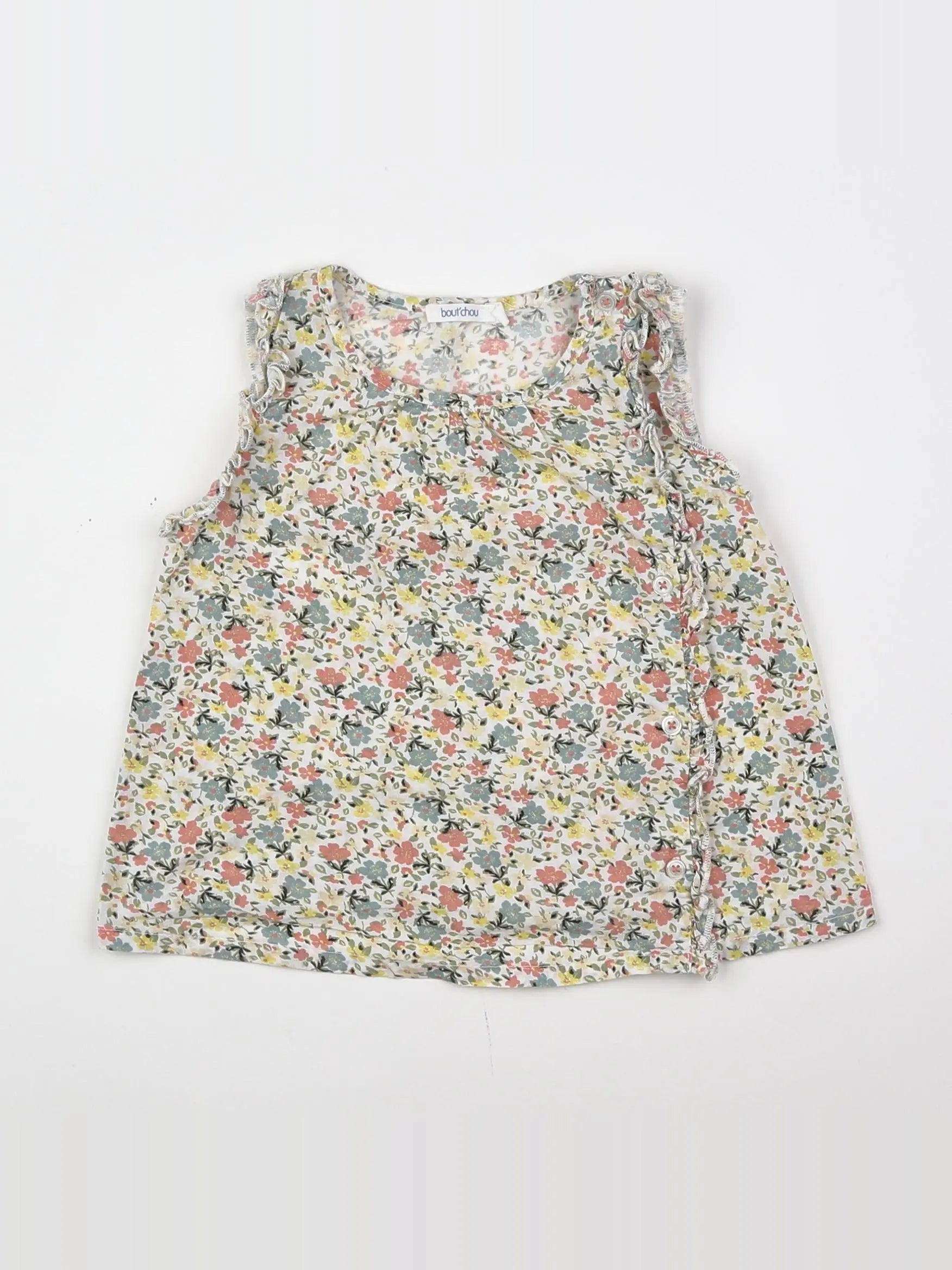 Boutchou - blouse multicolore - 12 mois