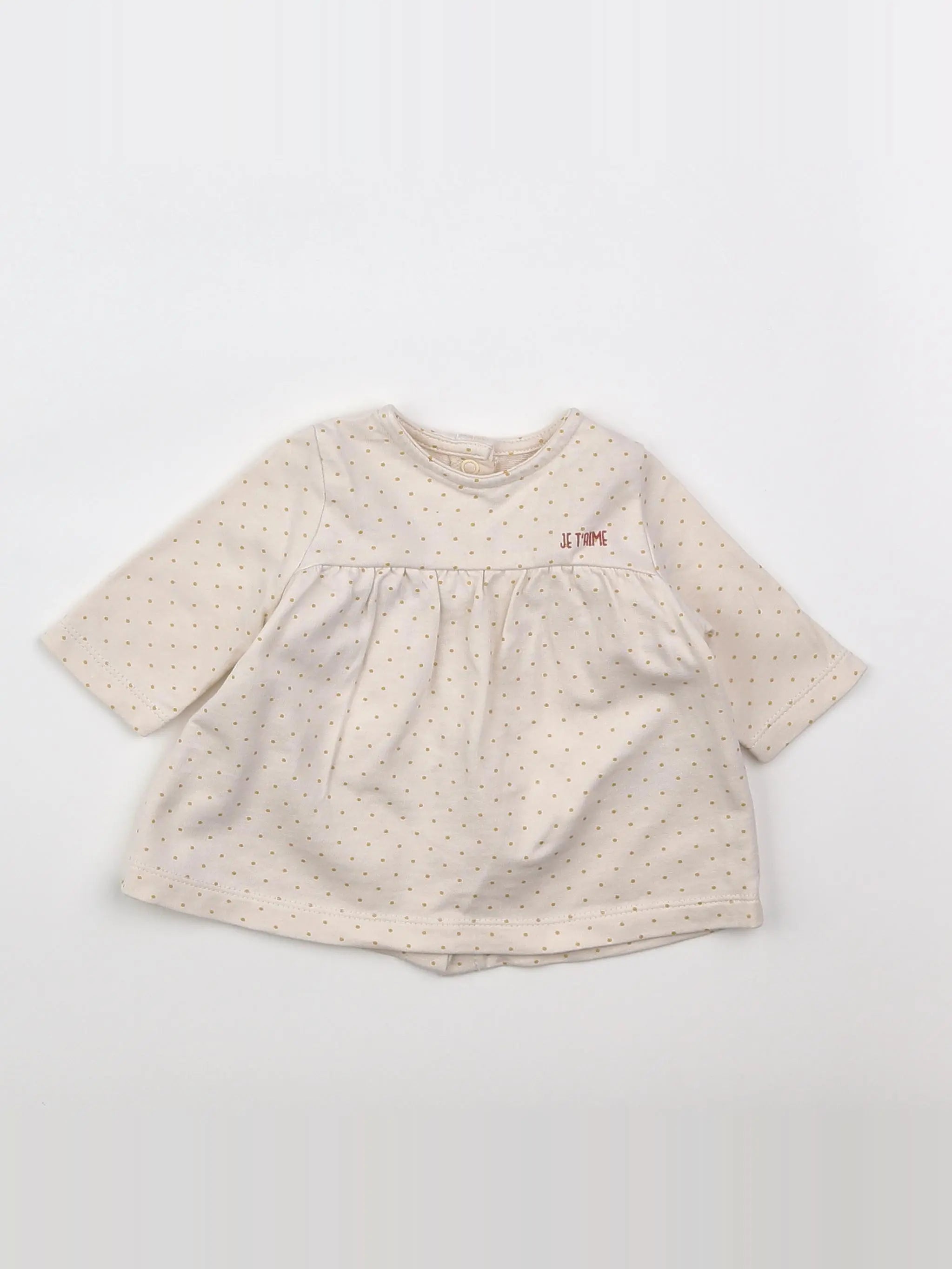 Vertbaudet - robe blanc - 1 mois
