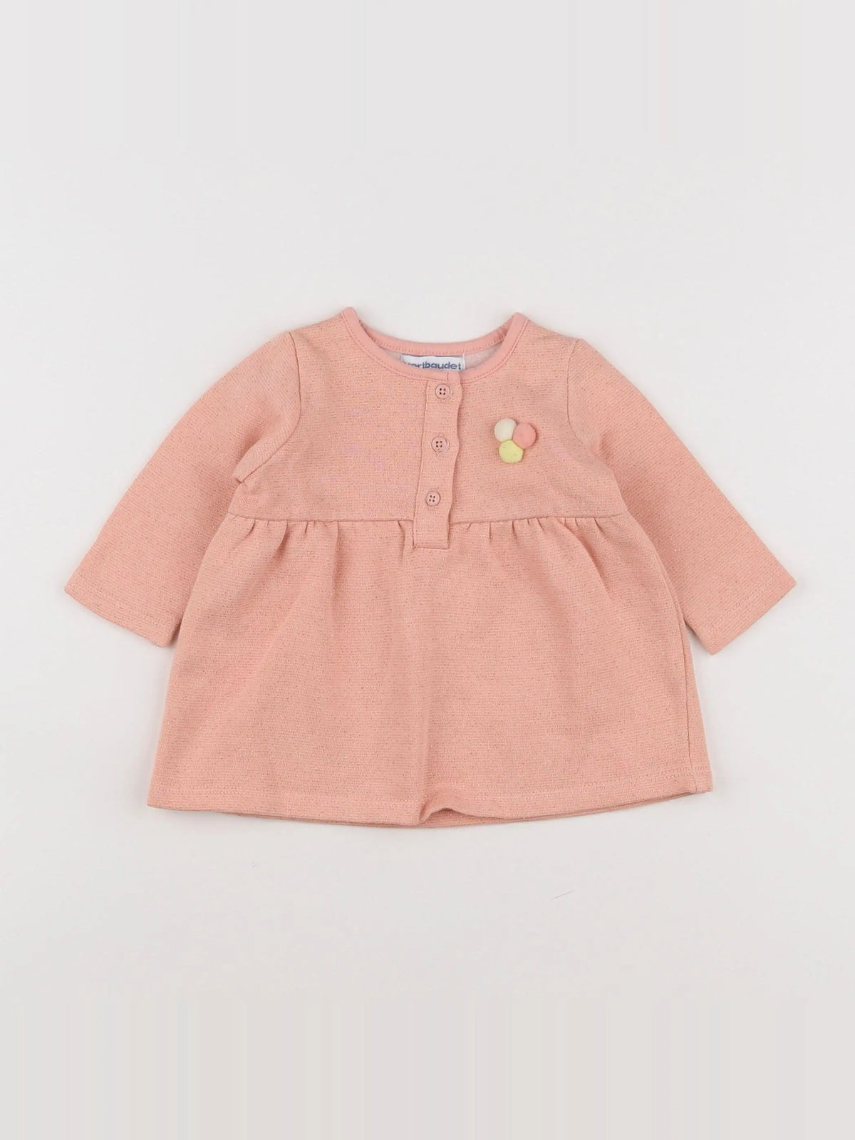 Vertbaudet - robe rose - 3 mois