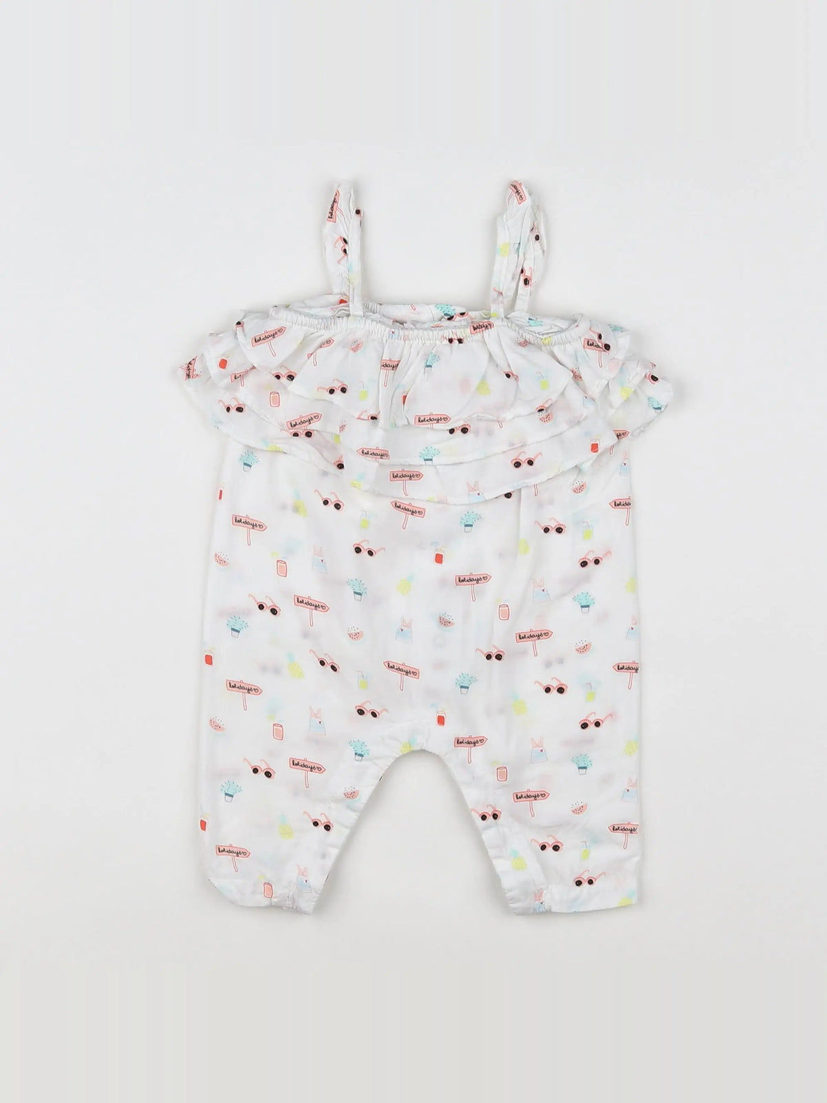 Vertbaudet - combinaison multicolore - 3 mois