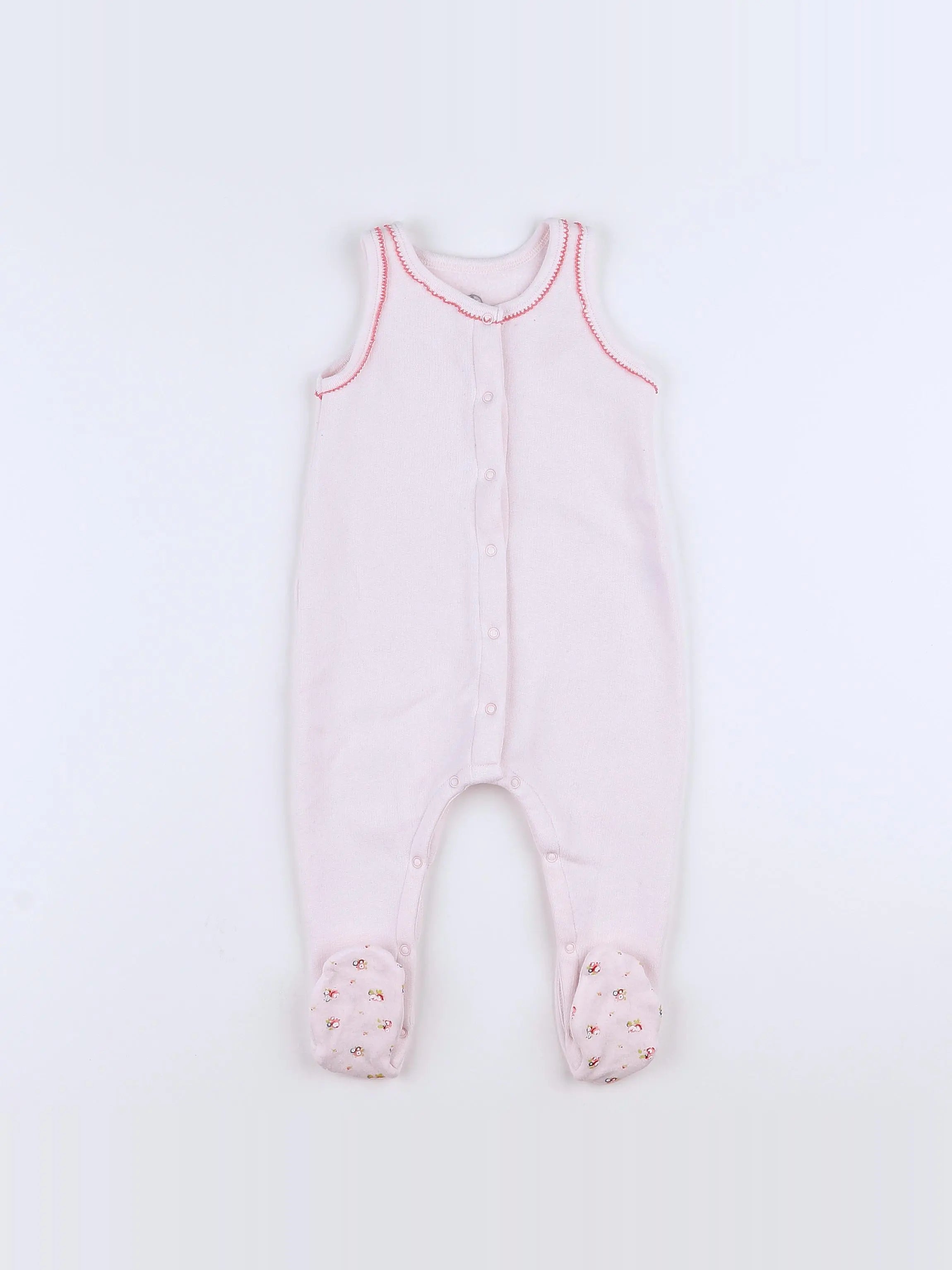 Petit Bateau - pyjama coton rose - 12 mois