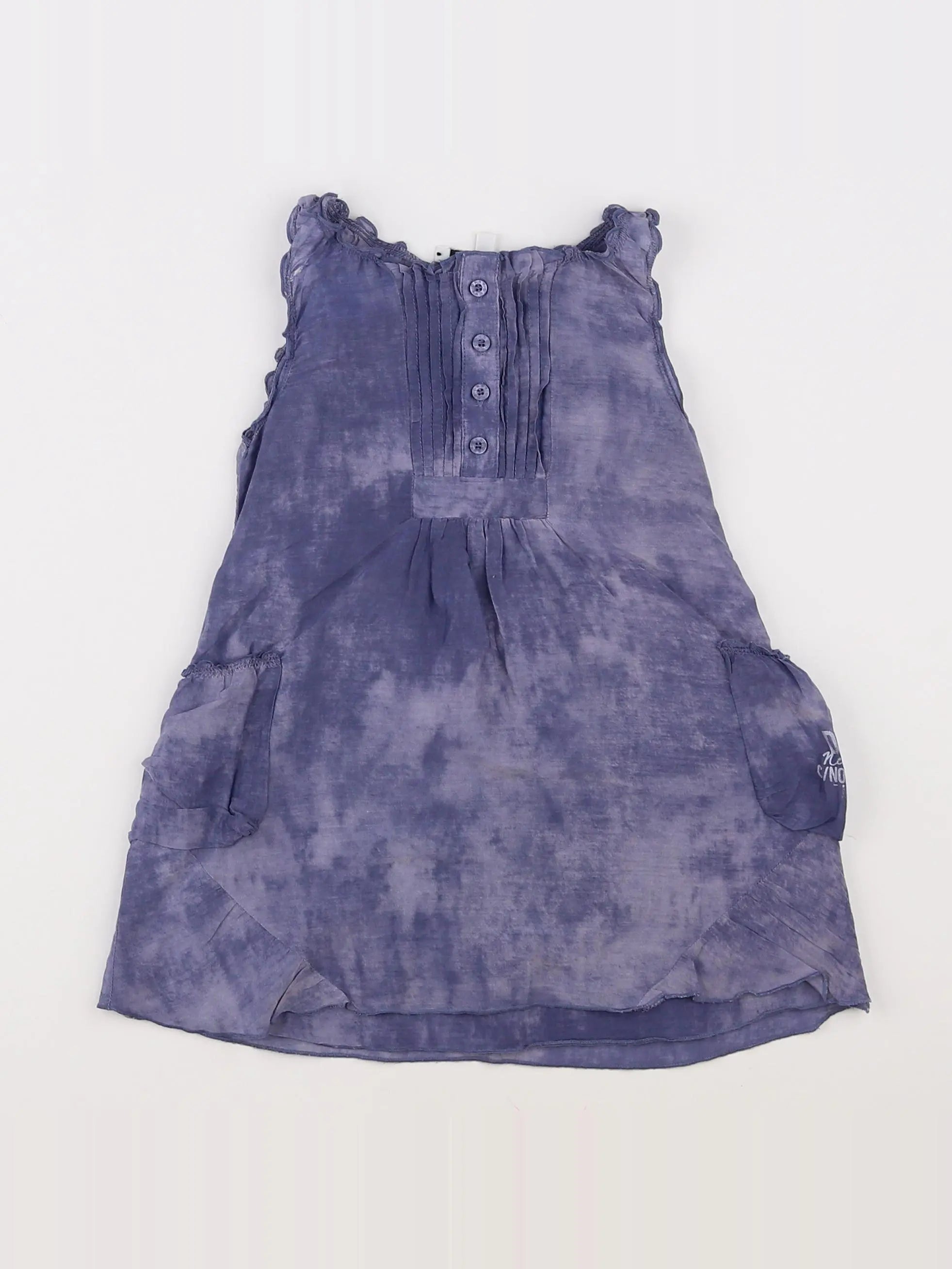 Dkny - robe gris, violet - 12 mois