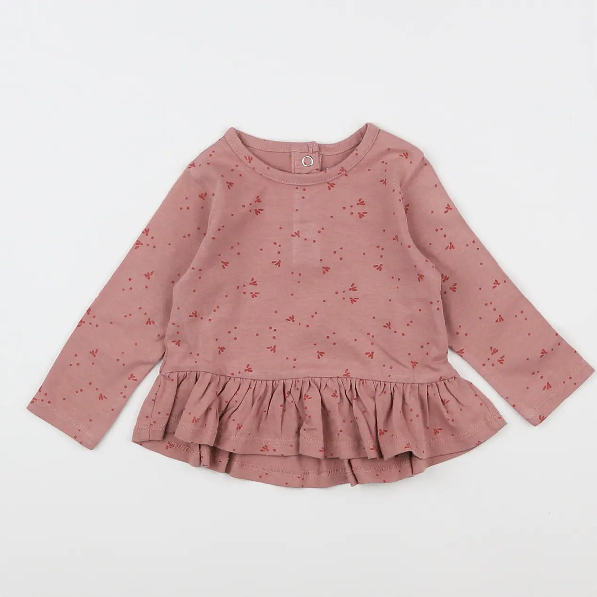 Vertbaudet - tee-shirt rose - 6 mois