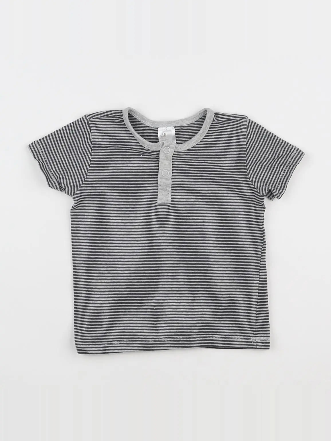 H&M - tee-shirt gris - 3/6 mois