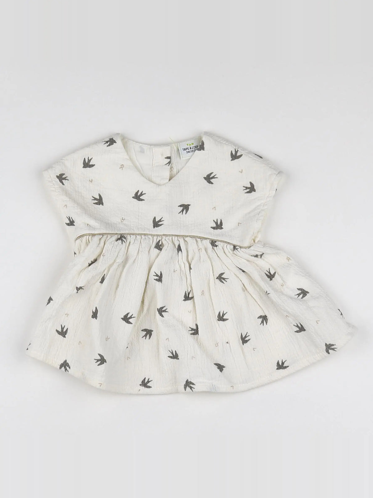Tape à l'oeil - robe blanc - 3 mois