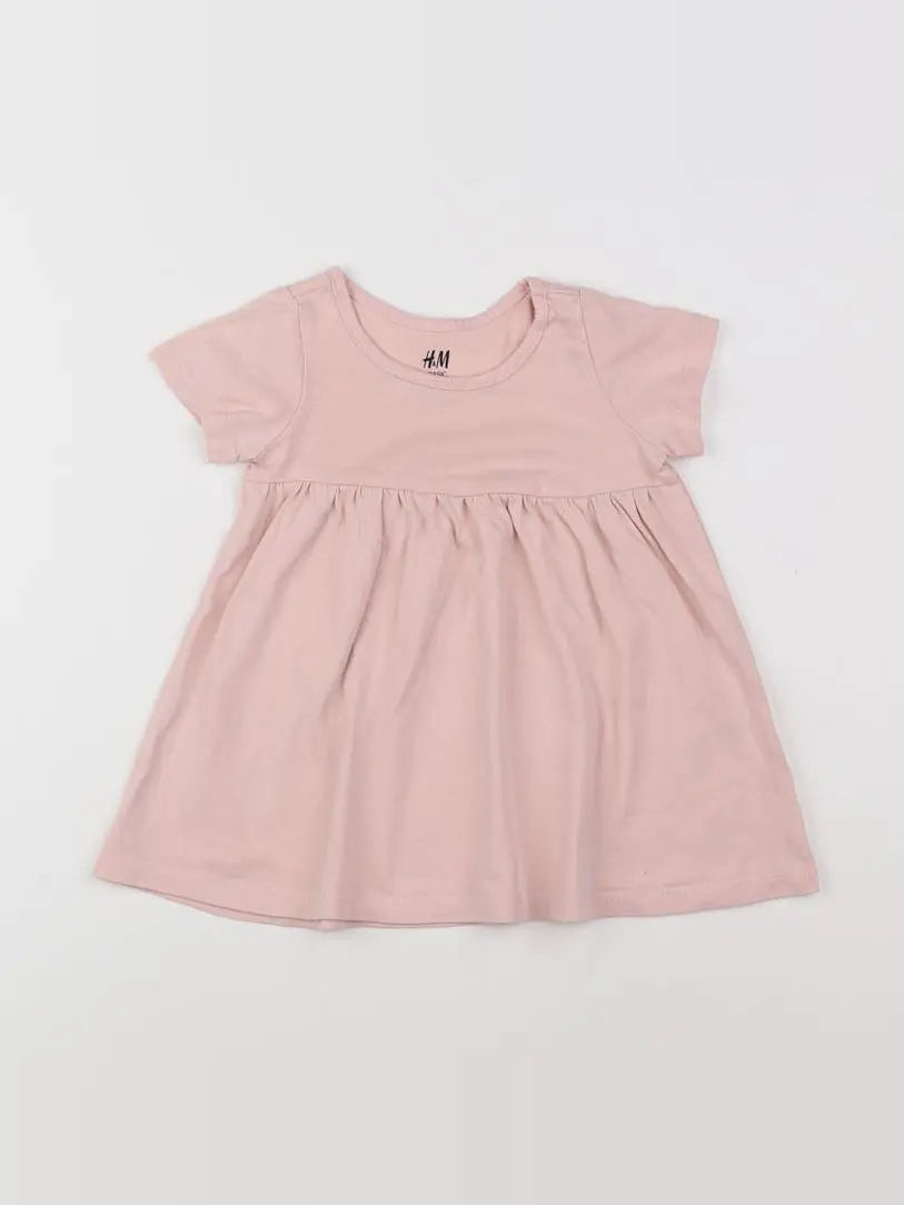 H&M - robe rose - 9 mois