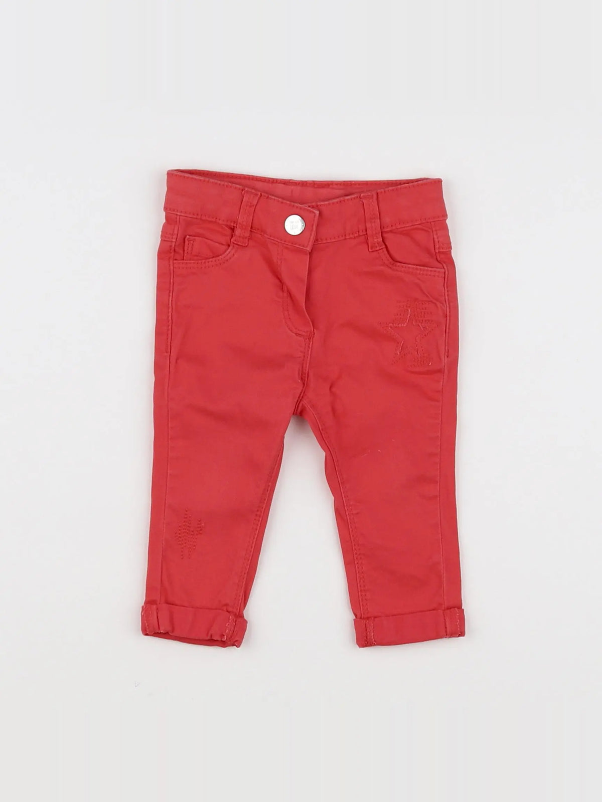 Tape à l'oeil - pantalon rouge - 6 mois