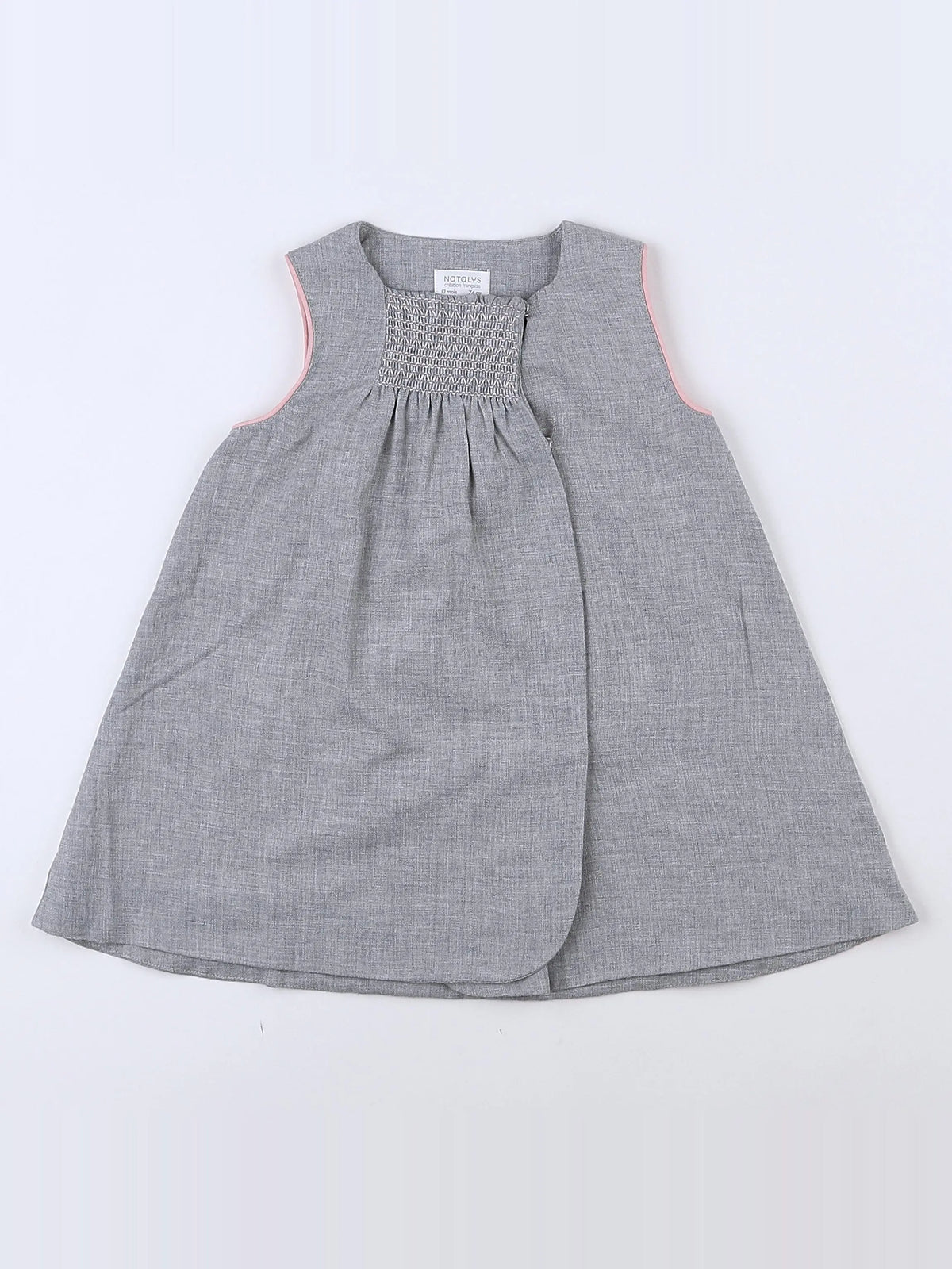 Natalys - robe gris - 12 mois