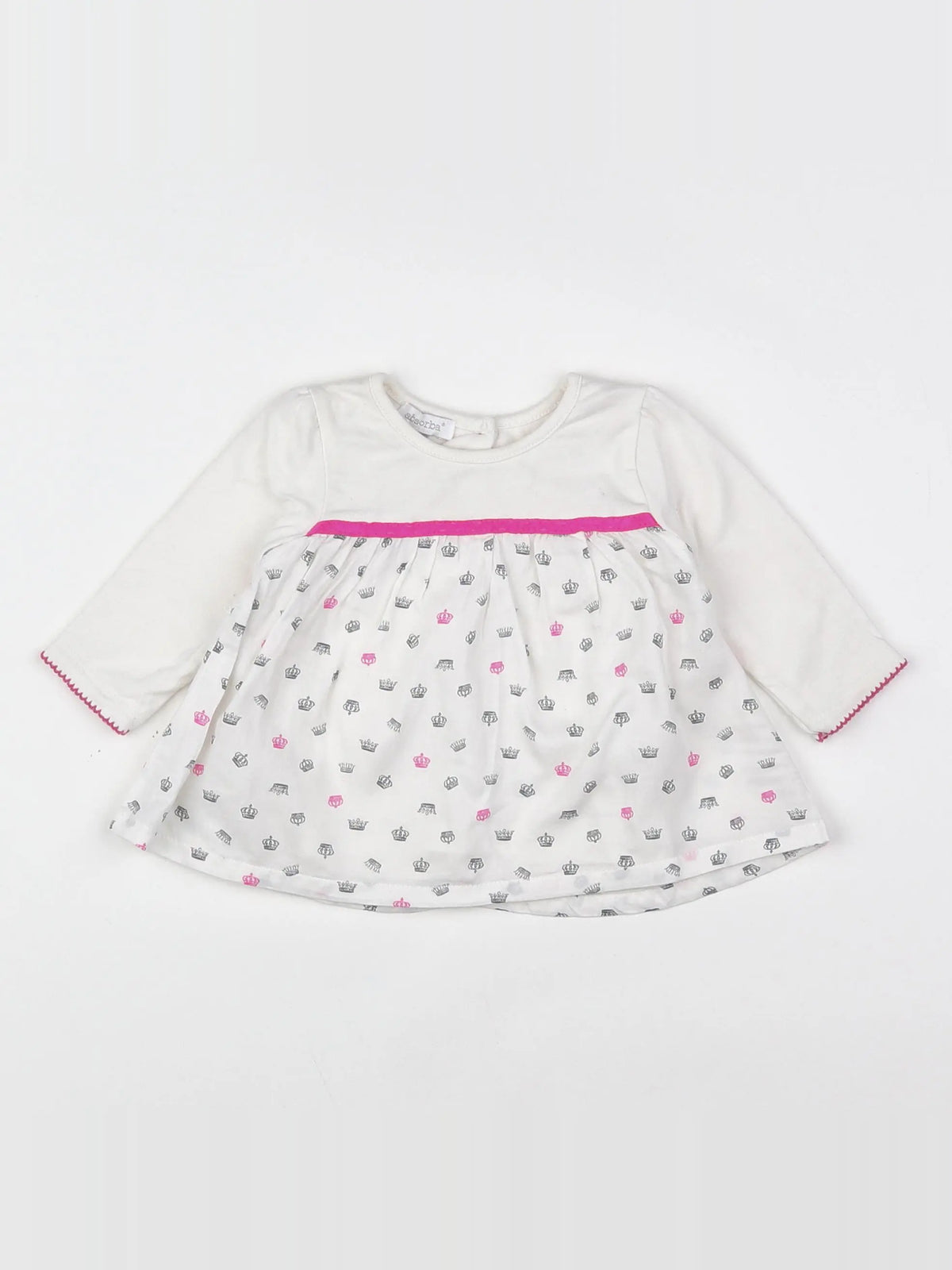 Absorba - robe blanc - 3 mois