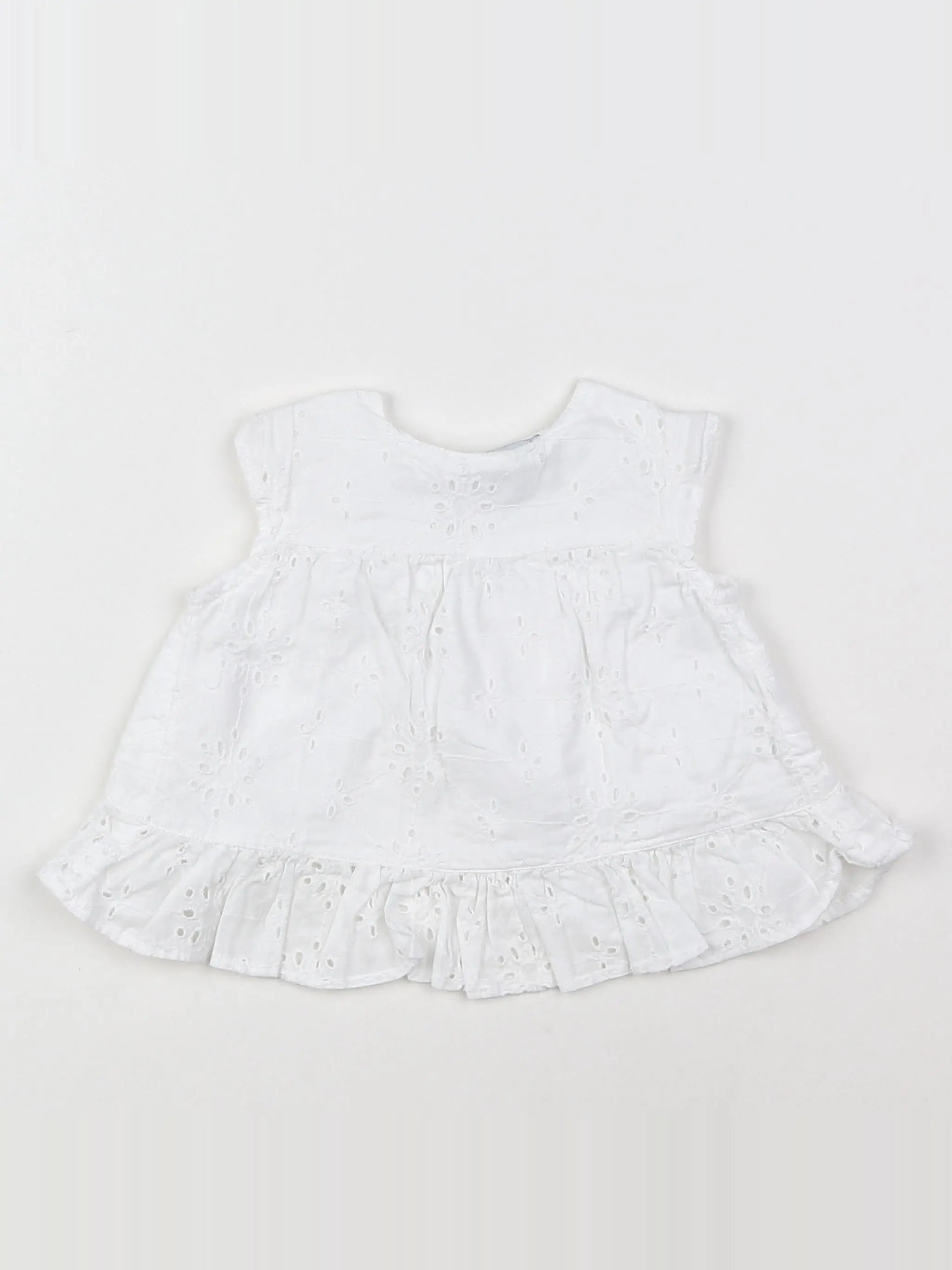Vertbaudet - blouse blanc - 3 mois